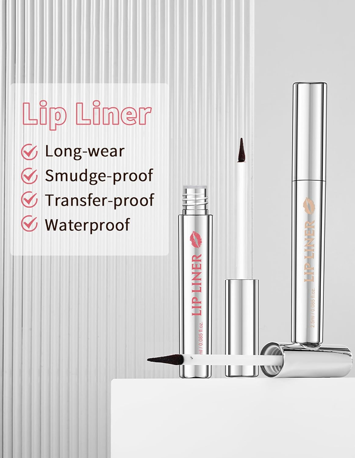 Erinde Peel off Lip Liner Stain with Tweezer, Long Lasting Lip Liner Peel Off, Waterproof Matte Finish Lipliner Tint for Women & Girls, Transfer Proof, Highly Pigmented Lipliners Makeup #2 image number 4