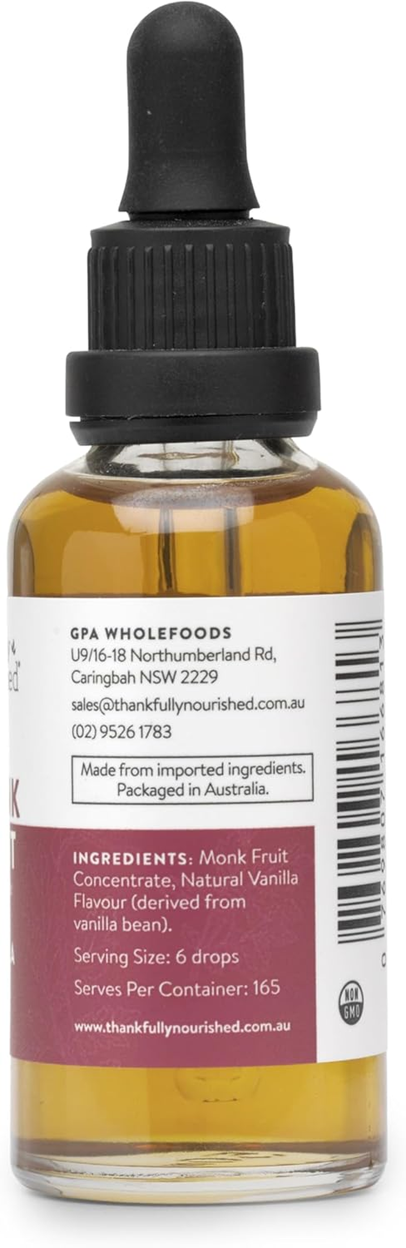 Thankfully Nourished Monk Fruit - Vanilla 50Ml image number 3