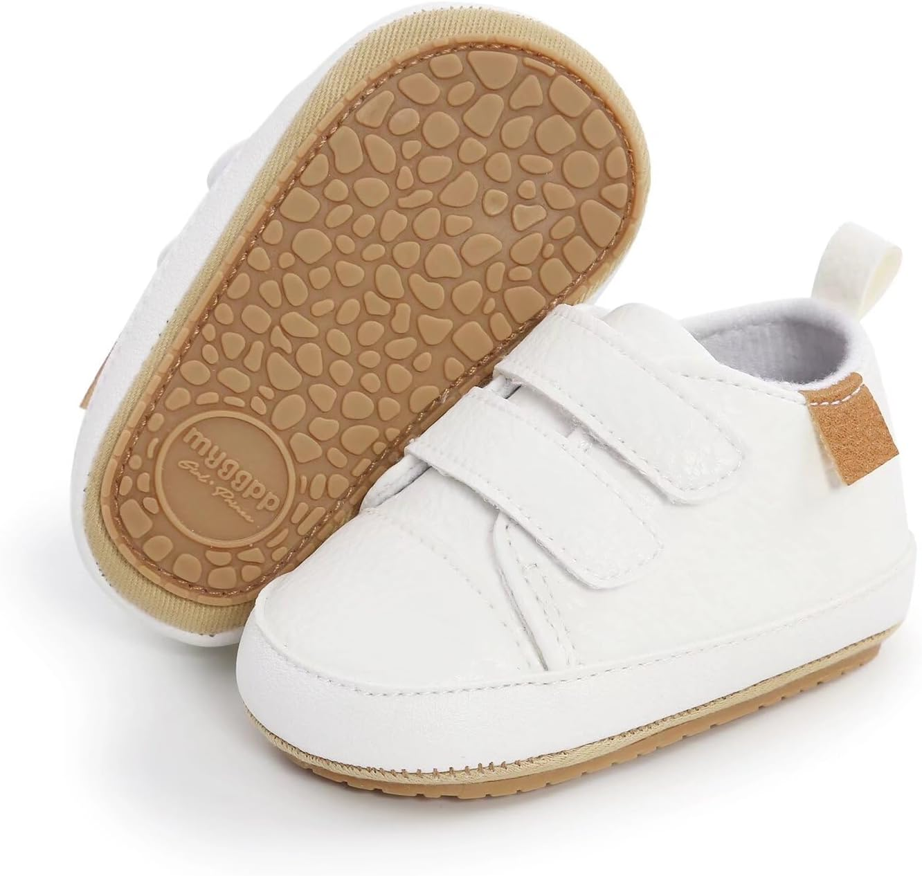 Baby Boys Girls Shoes Non-Slip Rubber Sole High-Top PU Leather Sneakers Infant First Walking Shoes Toddler Crib Shoes Newborn Loafers Flats. image number 6