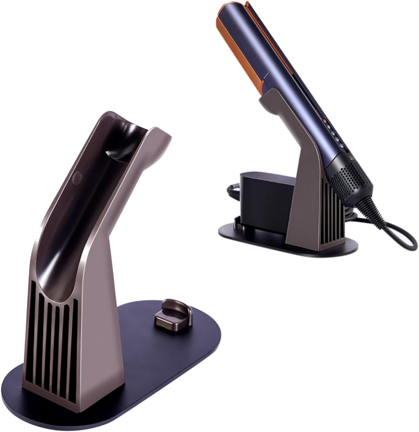 XBERSTAR Metal Holder for Dyson Airstrait HT01 Hair Straightening Vertical Storage Stand Aluminum Alloy Holder with Charger Holder image number 5