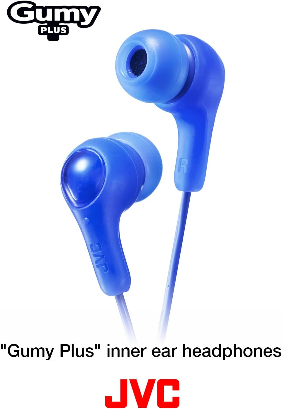 JVC Gumy in Ear Earbud Headphones, Powerful Sound, Comfortable and Secure Fit, Silicone Ear Pieces S/M/L - HAFX7W (White) image number 1