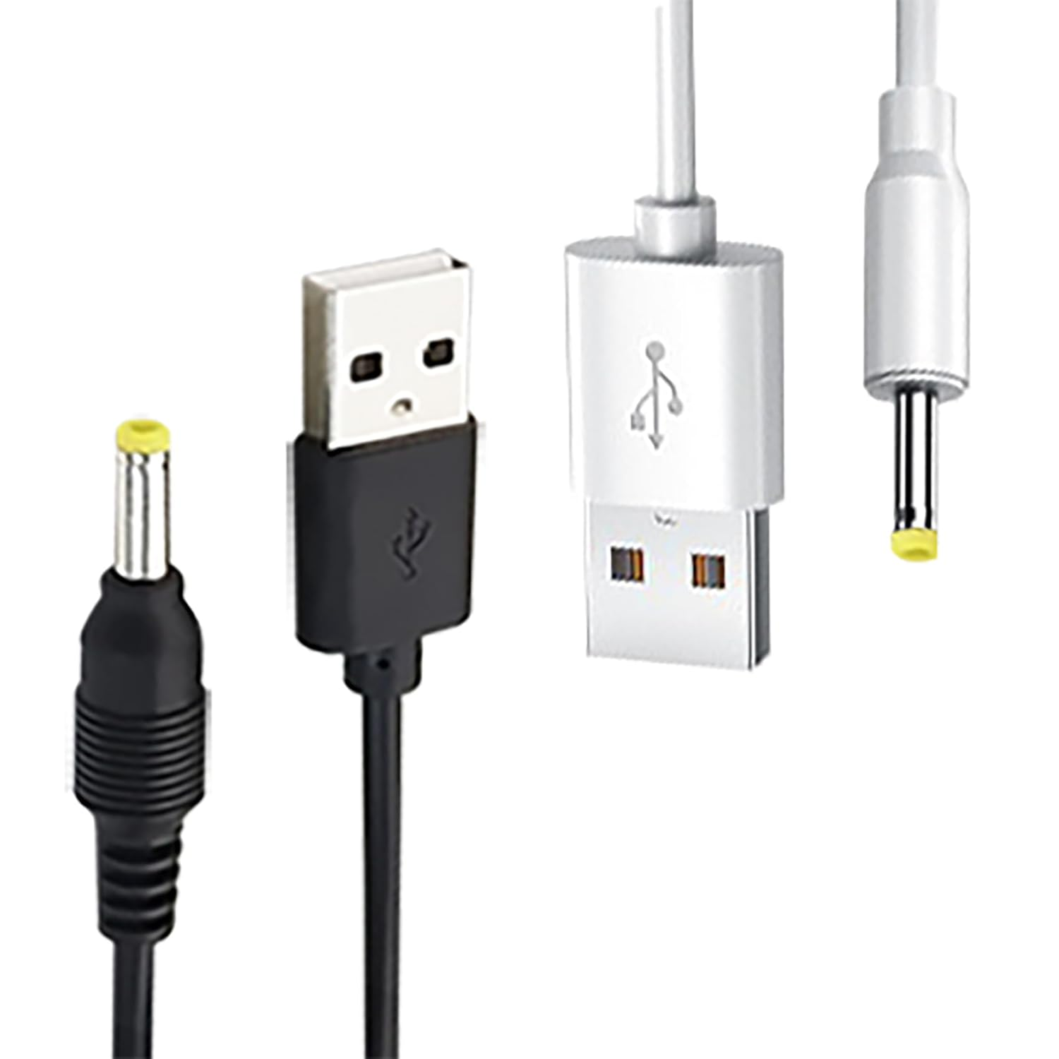 Tunghey 2Pack USB to DC Power Cord, USB 2.0 a Type Male to DC 4.0 X 1.7Mm DC Plug Connector Cable USB to 5V Power Charging Adapter (0.5M)