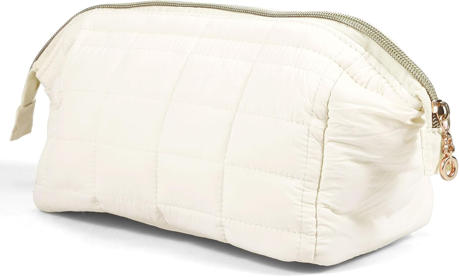 Makeup Bags, Large Capacity Travel Cosmetic Bag, Makeup Bags for Women, Lightweight Toiletry Travel Bag with 3 Inner Pockets, Travel Cosmetic Bags for Women Girls (Beige)