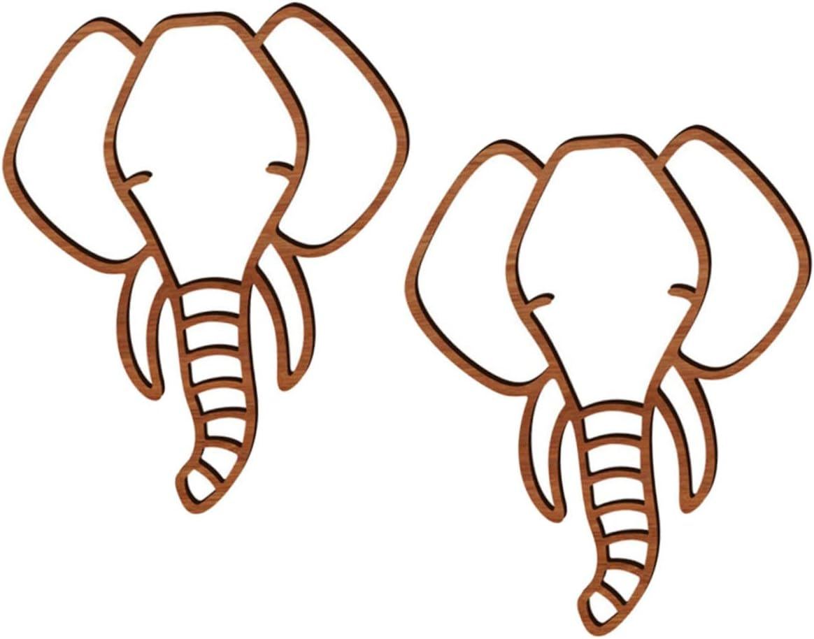 KAILIKETIY 2Pcs Wooden Animal Wall Decor Set 3D Cartoon Style Wood Animal Wall Art for Boys and Girls Nursery and Office Room Decorations