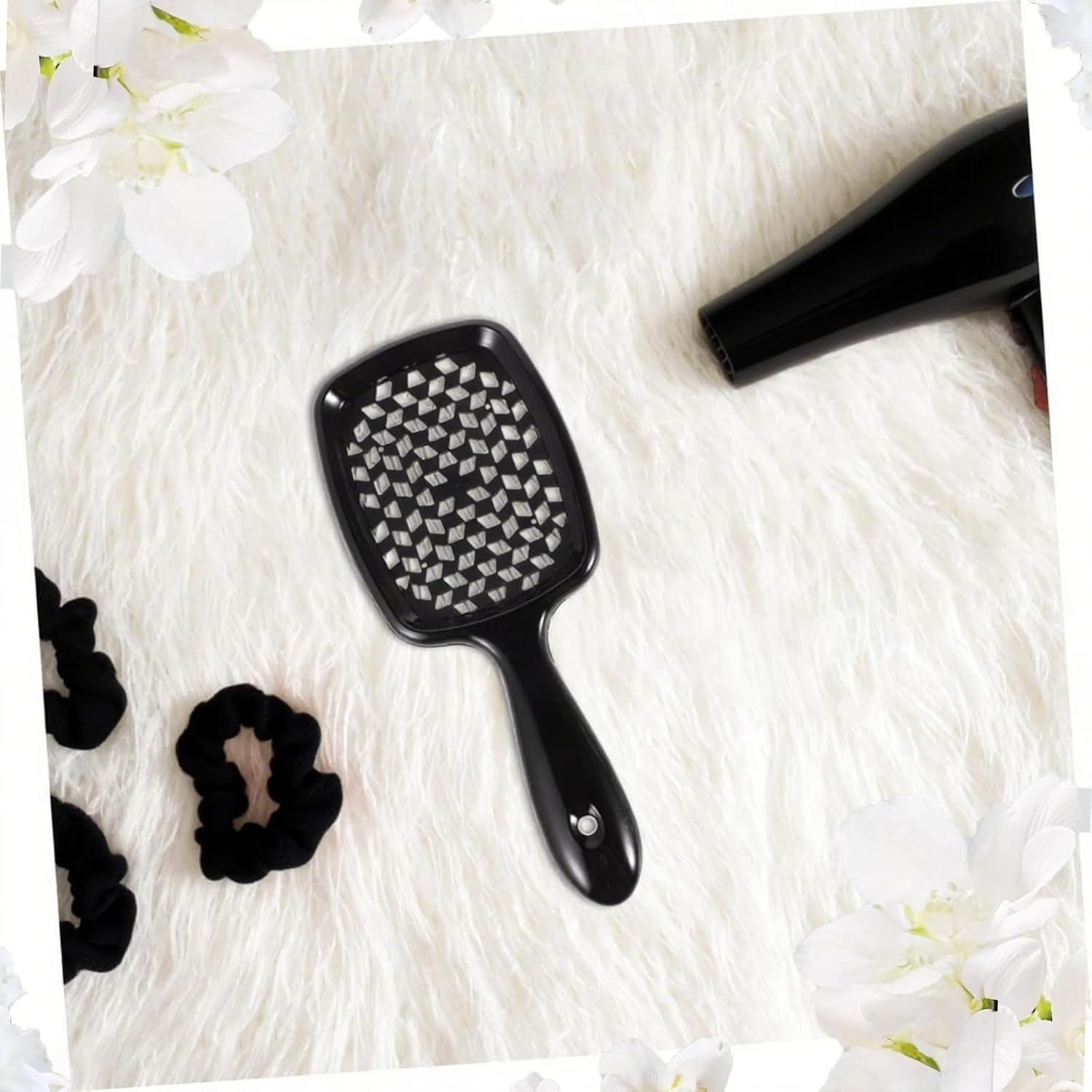 Treayes Detangling Hair Brush, Wet & Dry Vented Detangling Comb - Hollow Massage Comb， anti - Static Massage for All Hair Types image number 3