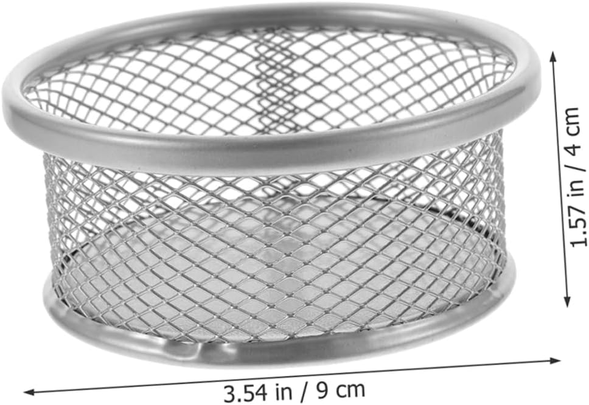 TOGEVAL Office Supply Mesh Paperclip Storage Desktop Mesh Holder Clip Basket Clip Holder for Desk Organize Your Desk image number 4