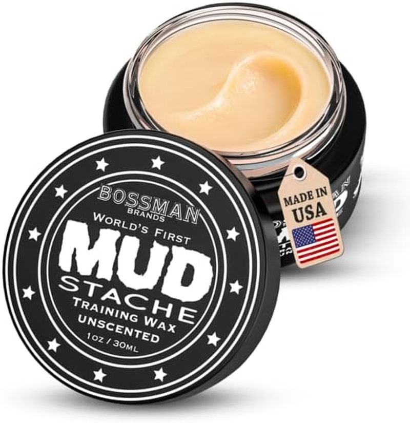 (Naked) - Bossman Mudstache NAKED - NO Colour Tint NO Scent Moustache Training Wax - .2220Ml image number 2