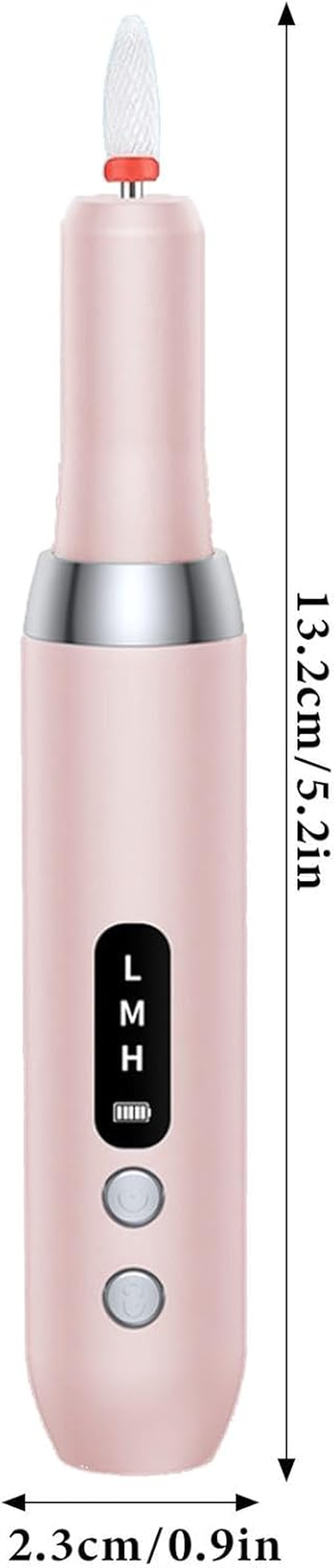 Electric Nail File, Electric Nail Lime Kit for Women - Wireless Nail Drill 3 Modes Portable Nail Drill | Nail Drill, Hair Grinder with 12 Forests For