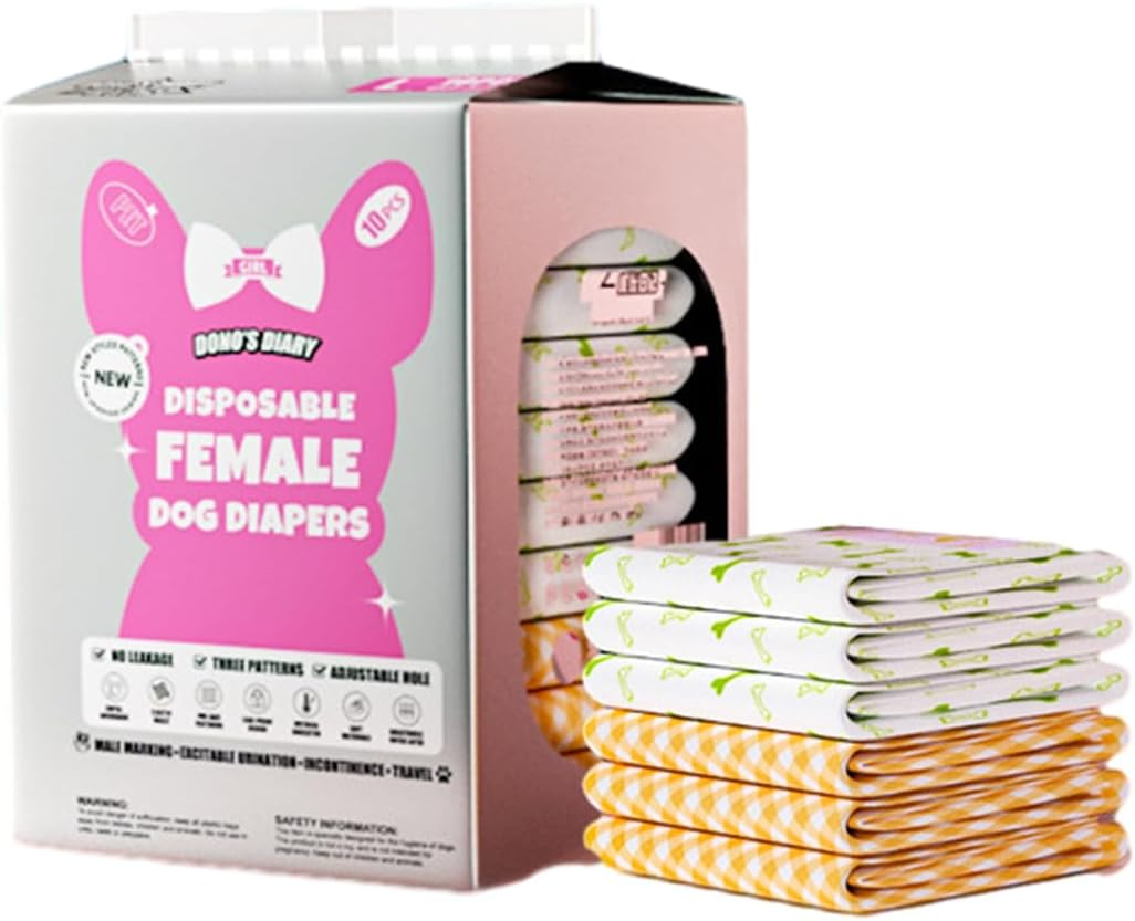 AIMALL Superior Absorbency Male & Female Dog Diapers - Breathable, Leak-Proof Comfort, Advanced Odor Control