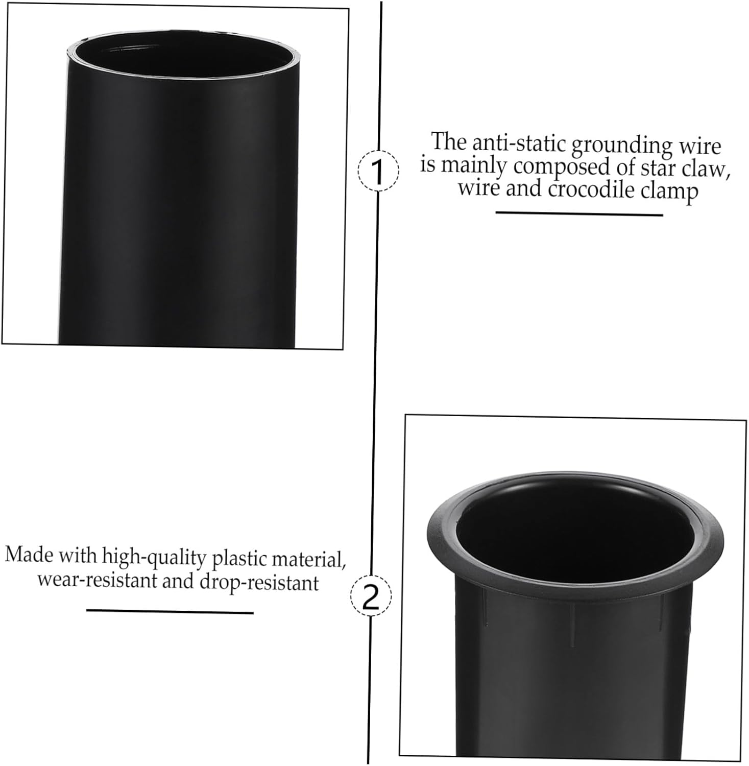 Vaguelly 5 Pcs Plastic Bass Reflex Subwoofer Port Tubes Speaker Air Outlet Replacement for Home Audio Speaker Accessories (60X110Mm) image number 3