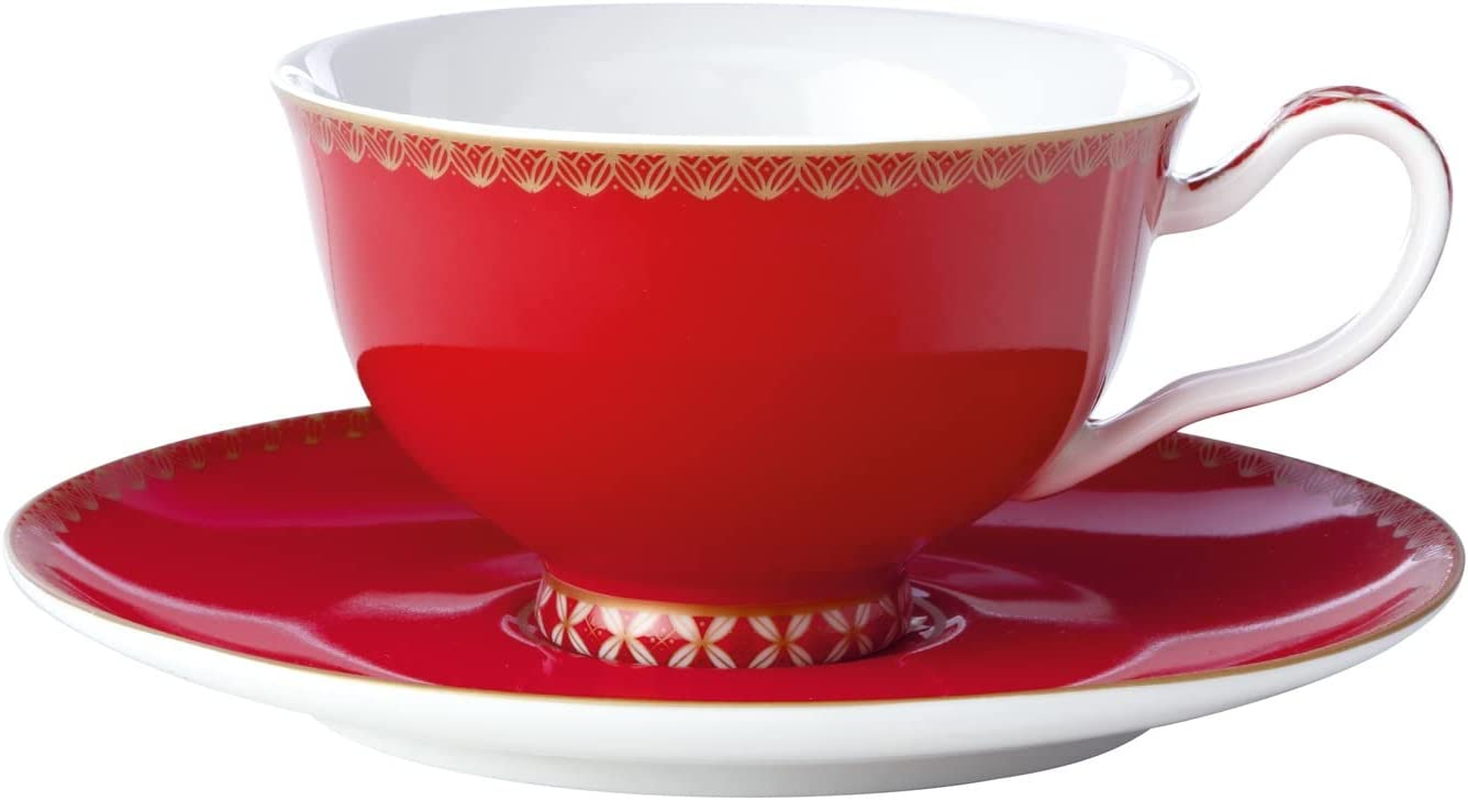Maxwell & Williams Teas & C'S Silk Road Footed Cup & Saucer 200ML Aqua Gift Boxed