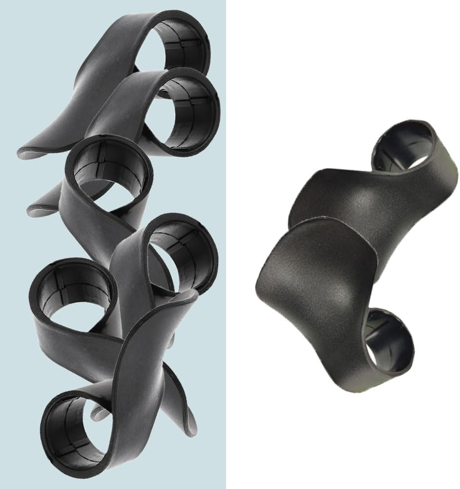 4 Pairs Motorcycle Throttle Holder, Throttle Clip Controller Grips Handles Throttle Assist Control Grips, Universal Motorcycle Throttle Grip for Reducing Hand Load, Black