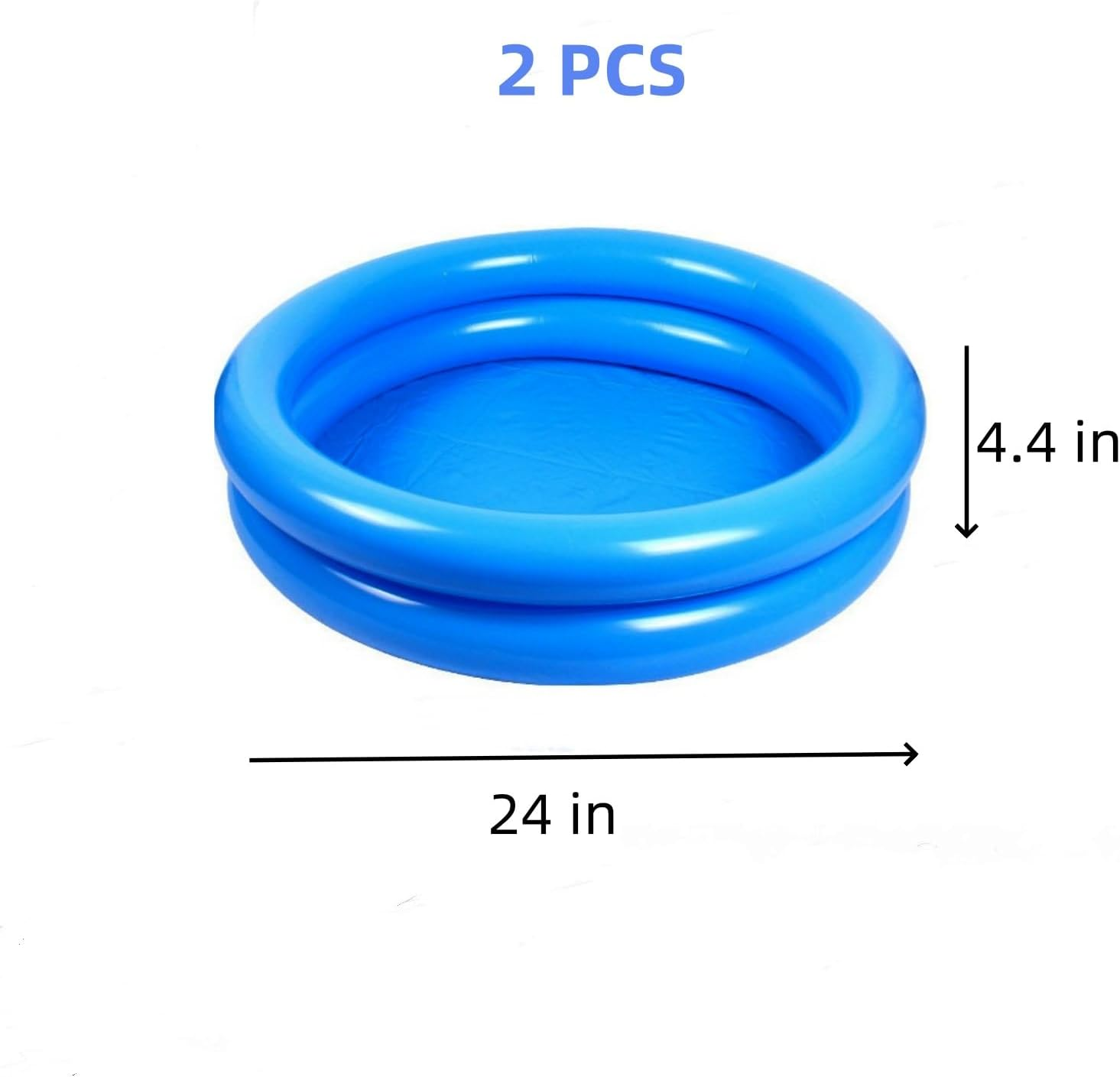 2 Pack Inflatable Foot Bath Tub for Pools, Portable Soaking Wash Basin with Pump, above Ground Pool Accessories, Fits Entry Ladder, Lightweight Foldable Foot Soaker ﻿ image number 5