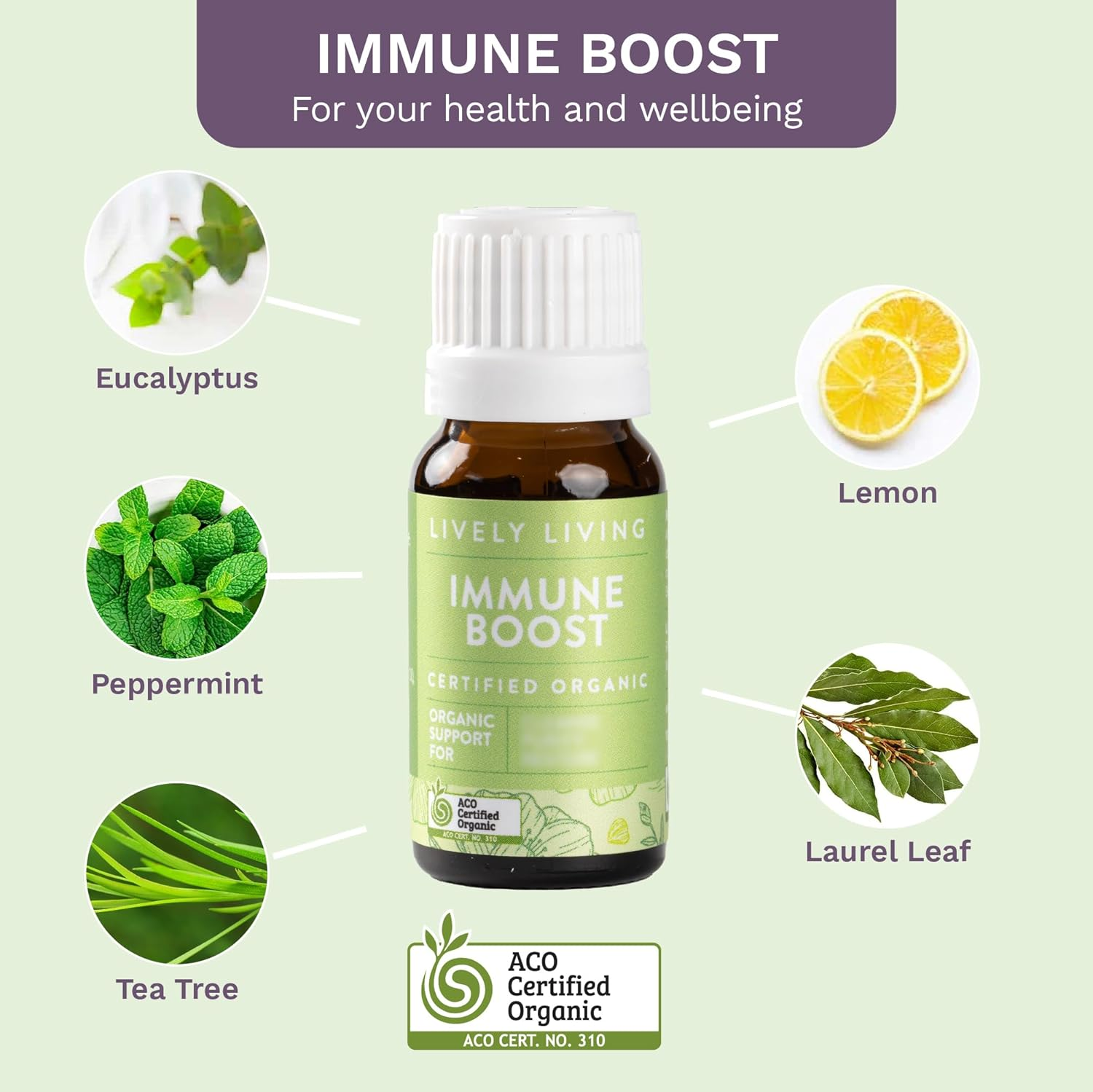 Lively Living Wellness Collection Essential Oils Trio - Energy, Citrus Blend, Australian Certified Organic Oil Set for Diffuser, Humidifier, Vaporizer image number 5