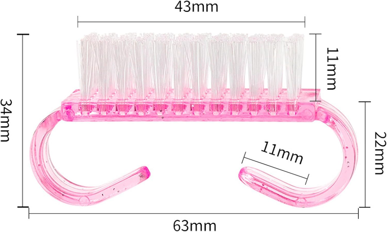 Yxvyxymyxxg​ Nail Dust Brush Collection - 5-Piece with Ergonomic Grip, Soft Bristles for Gentle Nail & Cuticle Care, for Detailed Manicure and Pedicure image number 6