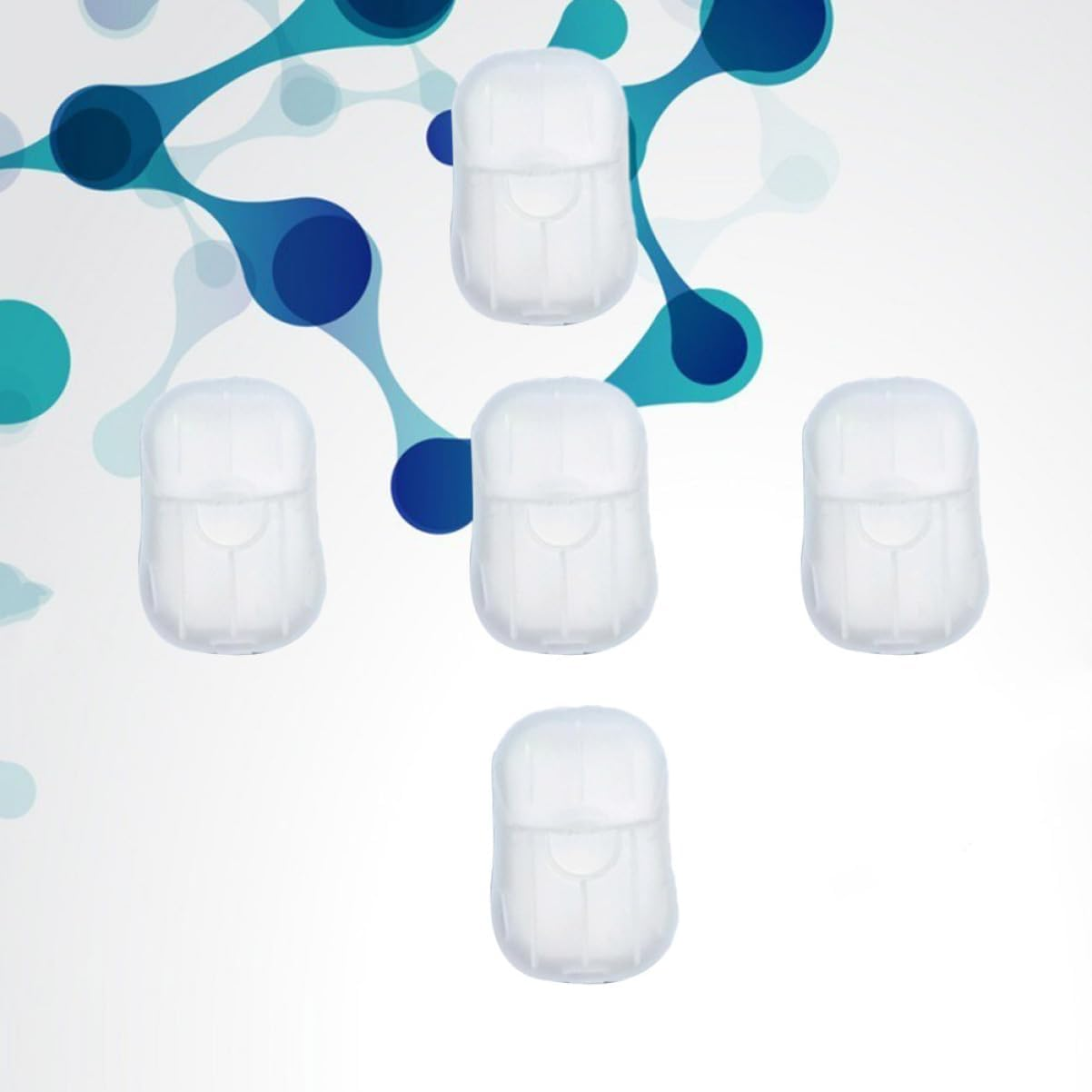 BRIGHTFUFU 20Sheets Travel Hand Soap Sheets of Confetti Soap Paper Portable Sheets for Bath Face Hand Wash for Camping Hiking Travel image number 2