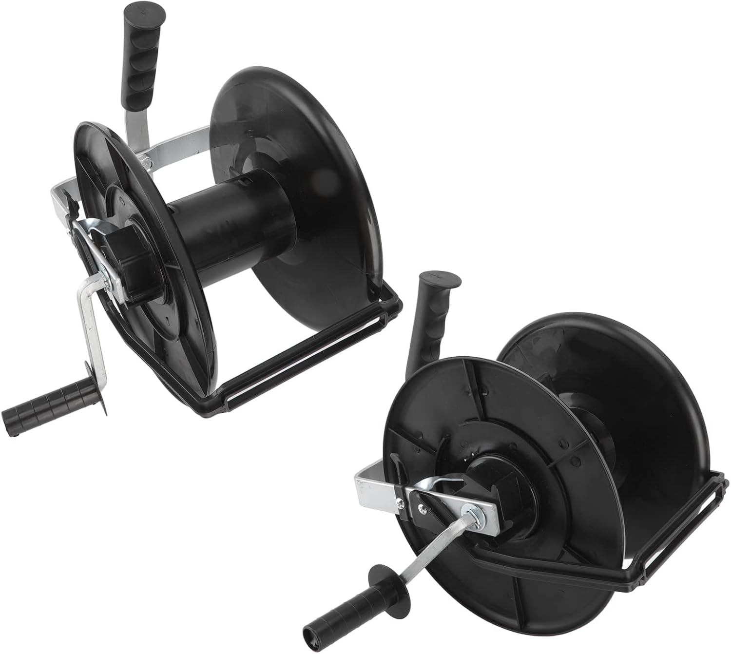 3:1 Gear Ratio, Manual Electric Fence Wire Reel, Locking Function, ABS Material, Wide Usage Cord Winder Reel for Farms, Pastures, Gardens (MLD-005)