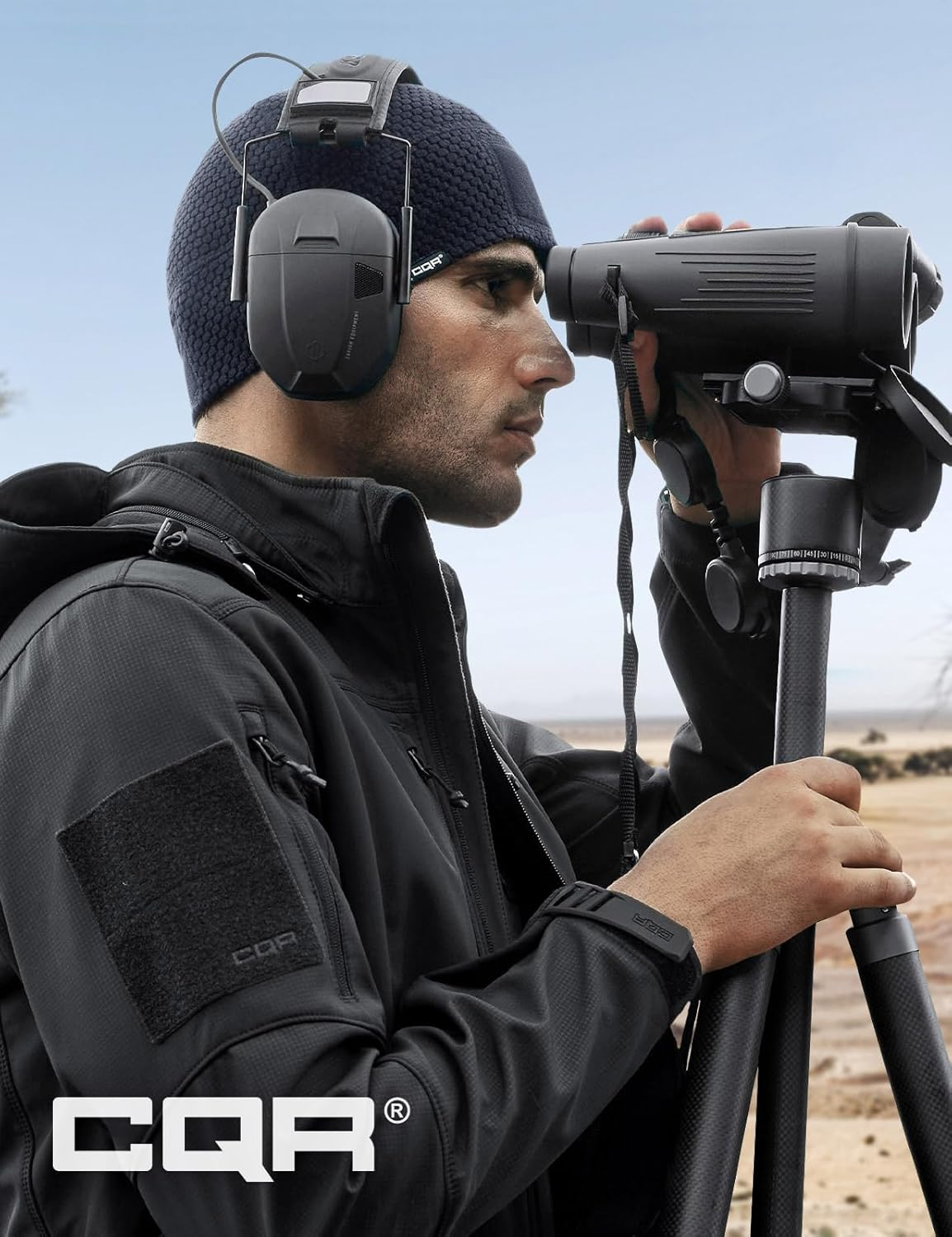 CQR Men'S Fleece Tactical Beanie, Lightweight Army Military Skull Cap, Soft Warm Winter Hat with Small Pocket image number 4