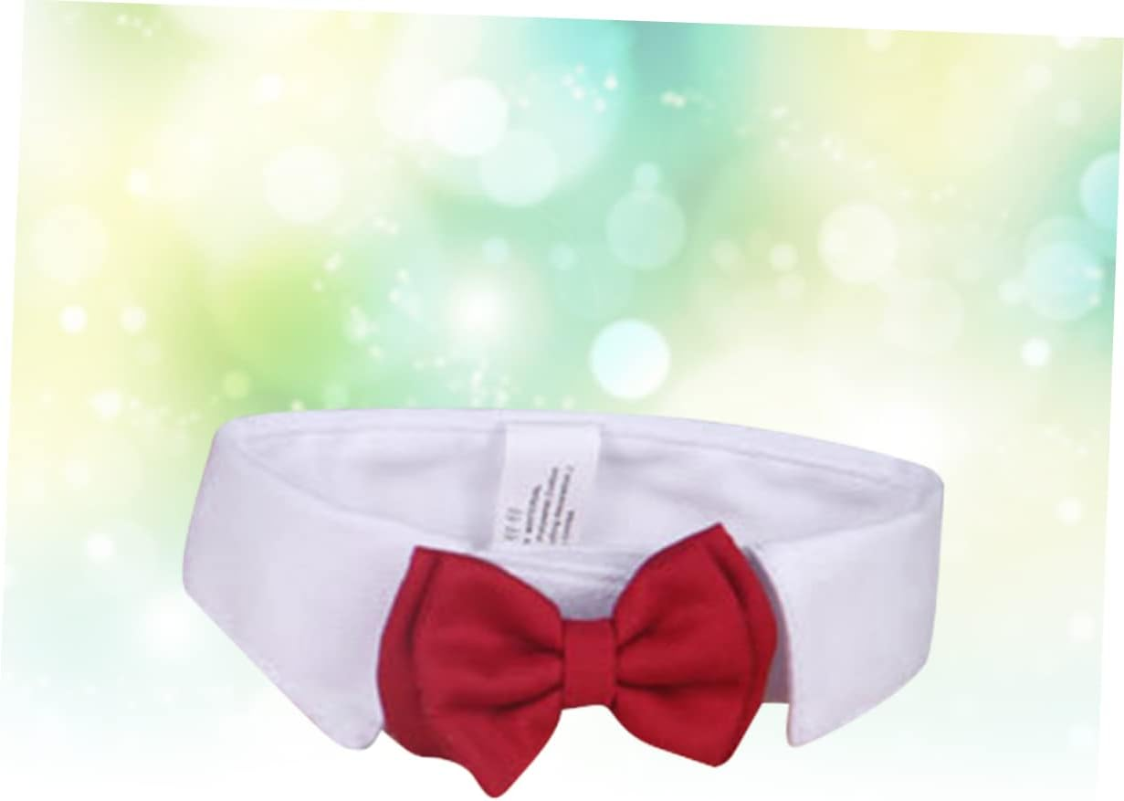 Ipetboom Pet Bowknot Collar Cat Cotton Tie for Daily Party Red Bow Tie Pet Supplies for Cat Accessories image number 6