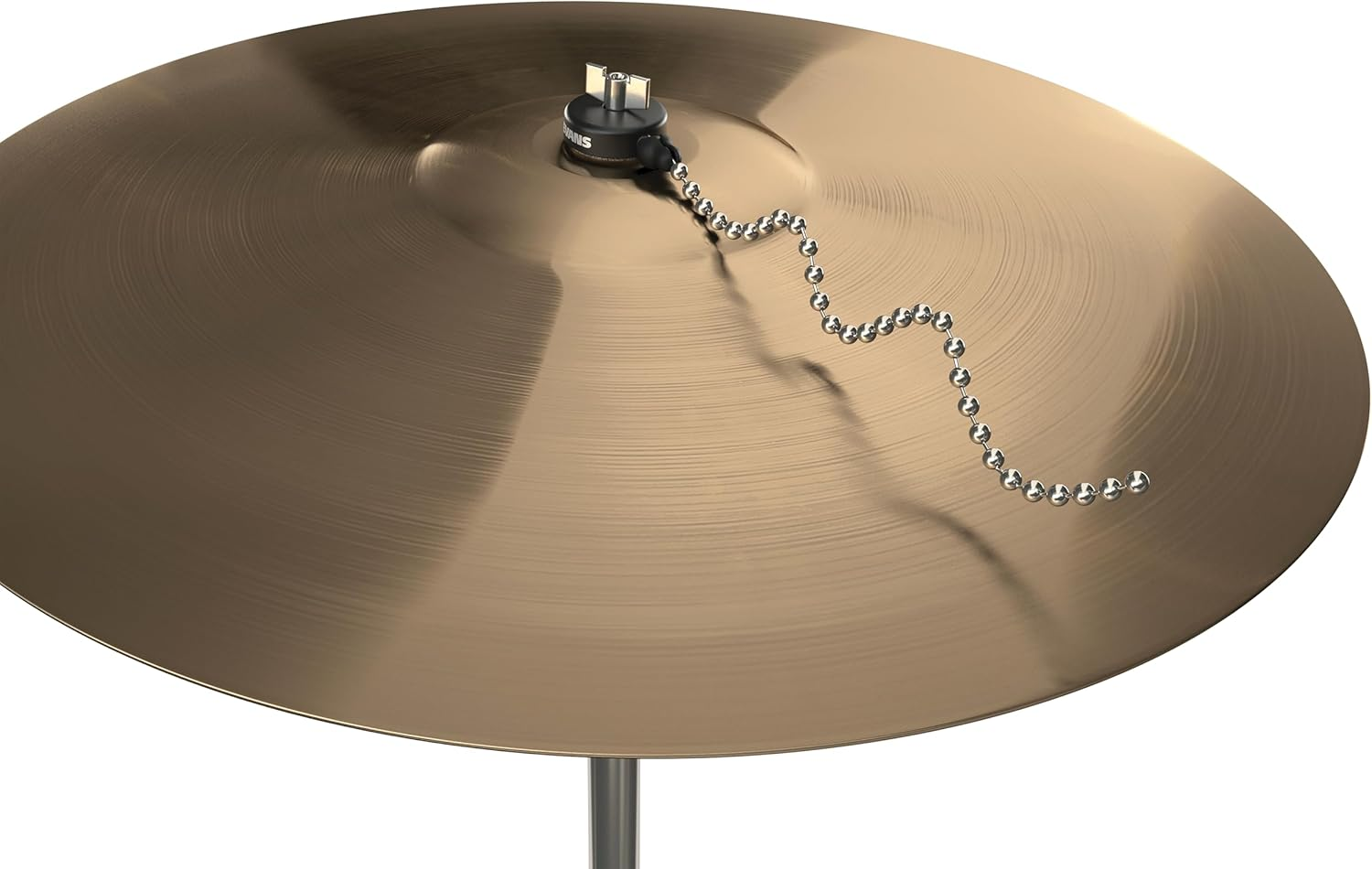 Evans Cymbal Pack - Sizzler Two Chain Pack - Includes Sizzler Cymbal, Felt Washer, Large Sound Sizzle Chain, Small Soft Sizzle Chain - Cymbal Sound without Holes or Rivets image number 4