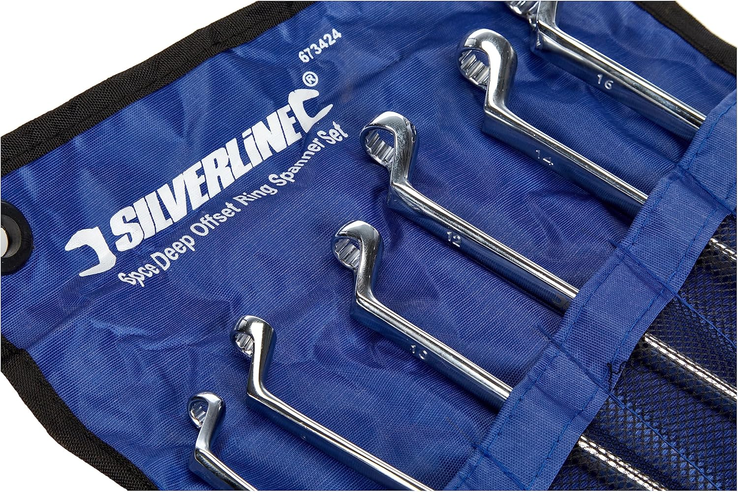 Silverline 673424 Deep Offset Ring Spanners Set 6Pce 6-17 Mm image number 4