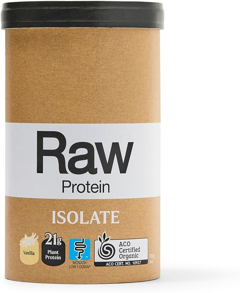Amazonia Raw Protein Isolate Vanilla, Natural Plant-Based Protein Powder&ndash; Certified Organic, Fermented, Low FODMAP, Gluten-Free, Vegan, 21.6G Protein per Serving, 390G image number 2