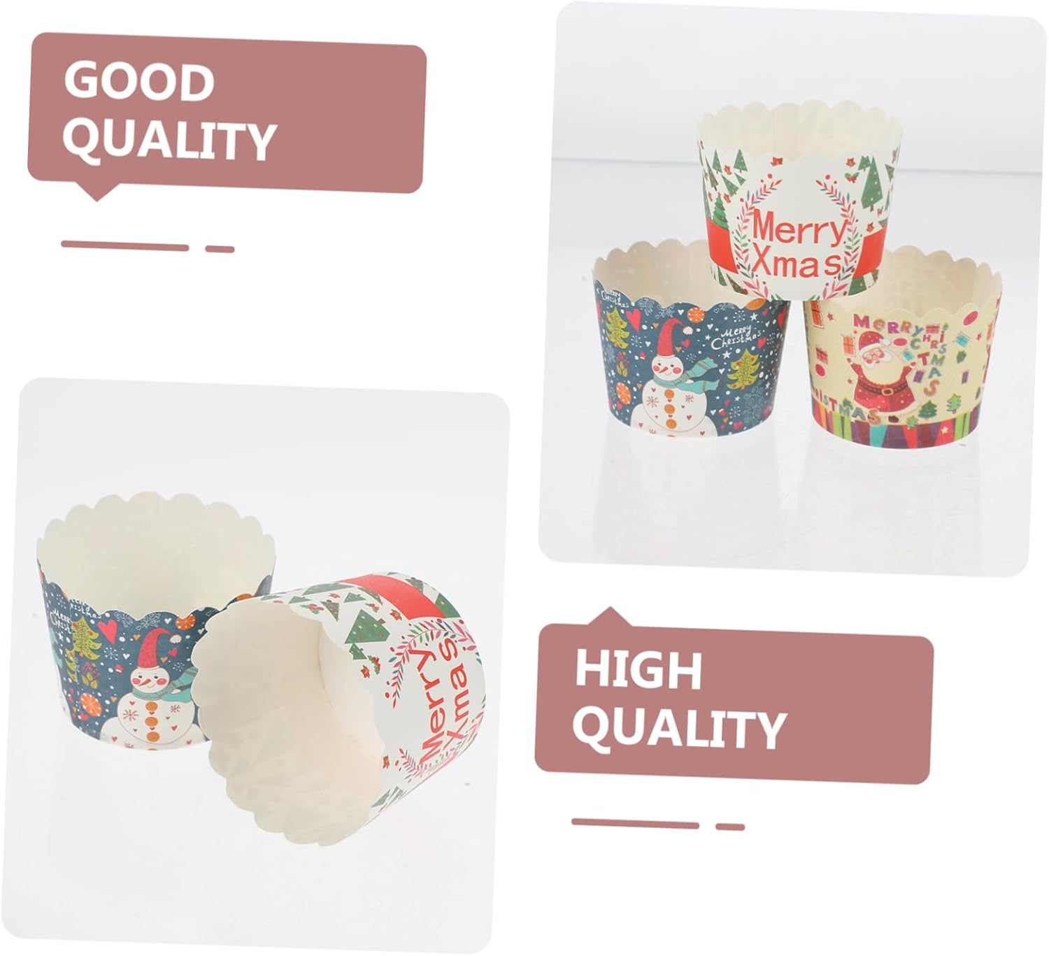 CHILDWEET 150Pcs Cake Making Cups Baking Tools Dessert Cups Party Supplies for Baking Holders Random Color image number 6