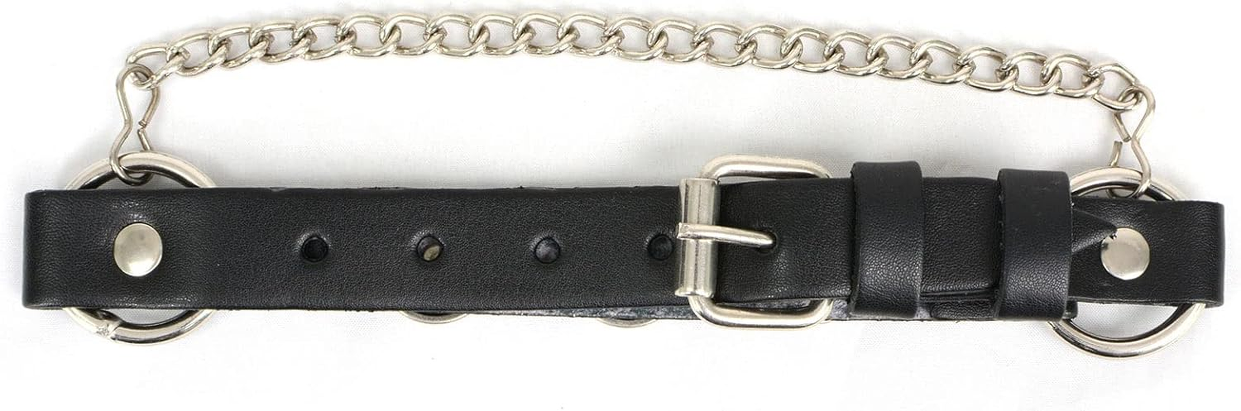 Milwaukee Leather MLA3002 Silver Vintage Buffalo Coin Biker Chain for Motorcycle Boots