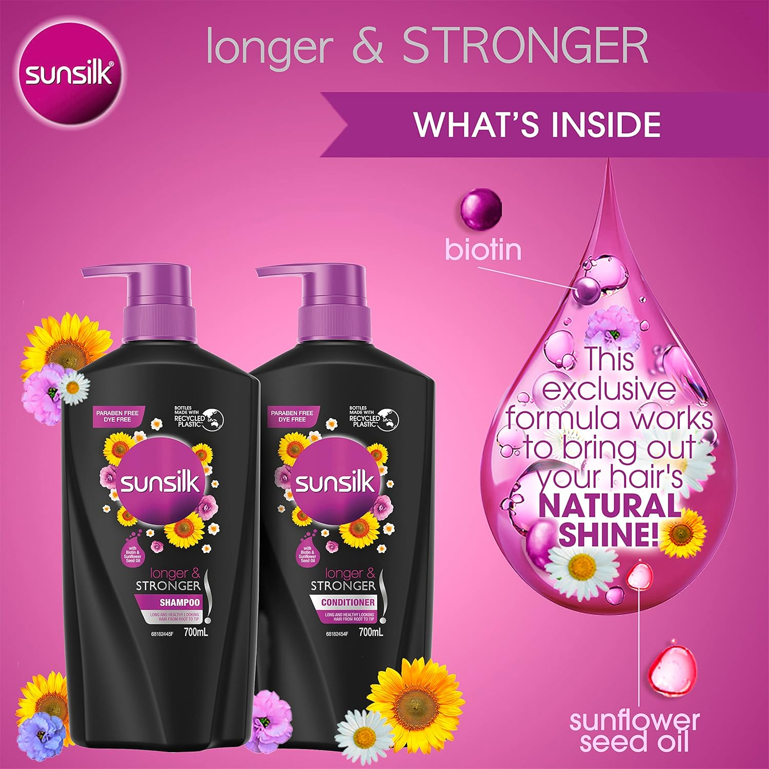 Sunsilk Longer & Stronger* Conditioner 700 Ml image number 6