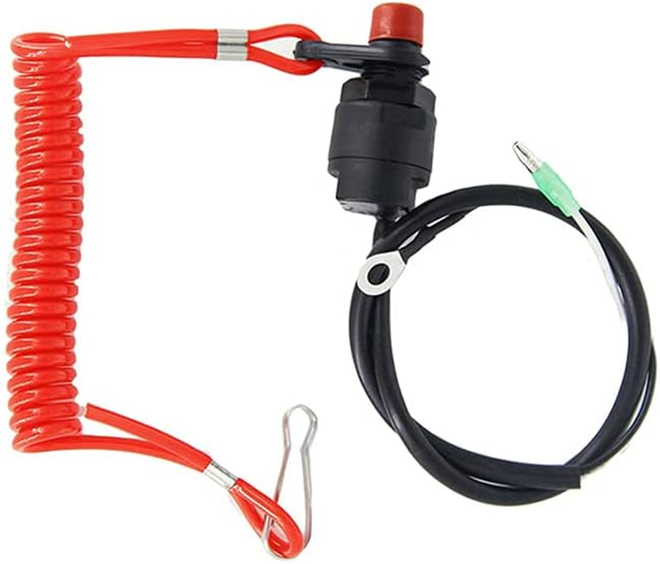 Boat Outboard Engine Motor Kill Stop Switch Safety Tether Lanyard for Yamaha- Essential for Secure Boating