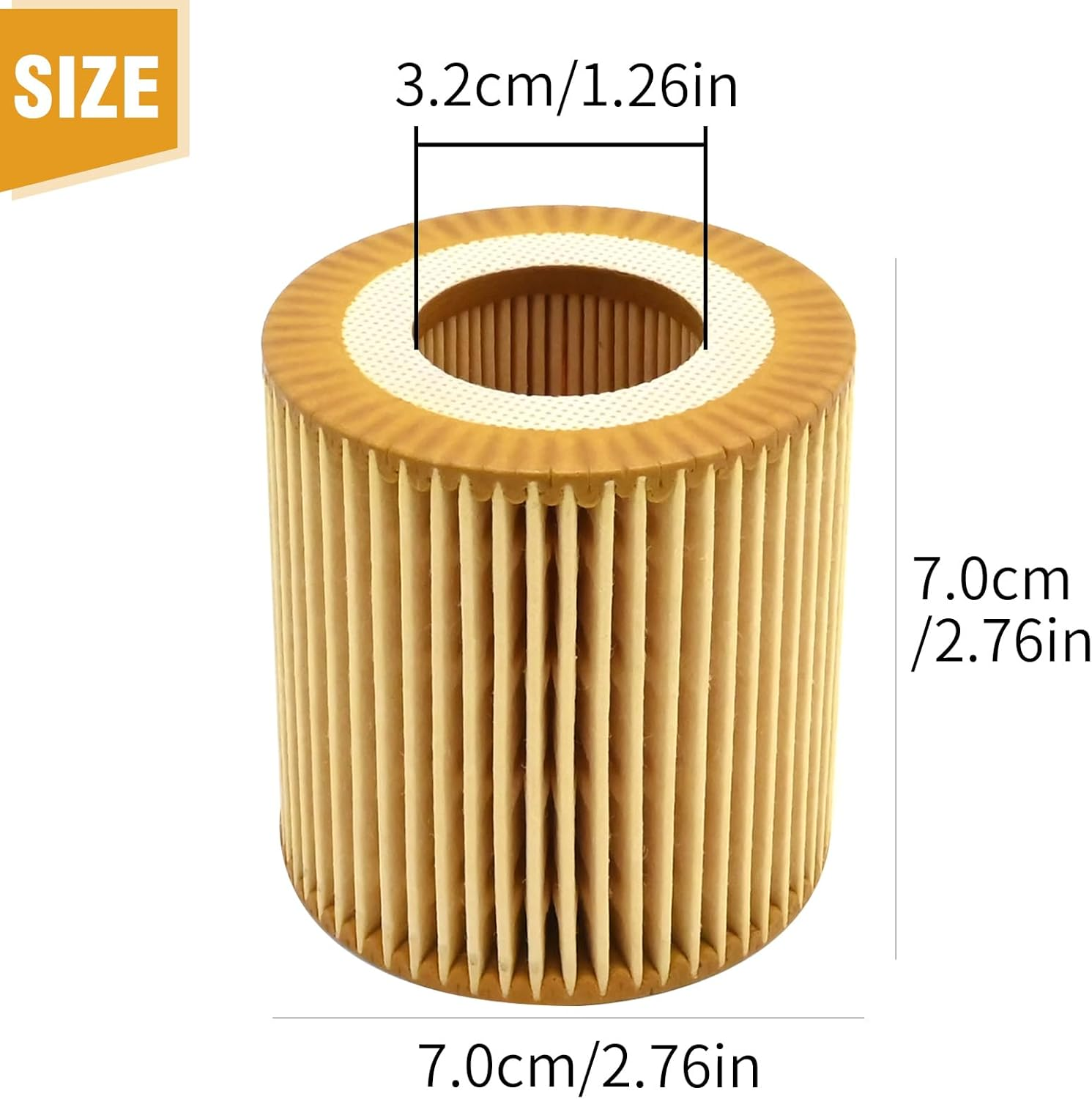 Laffoonparts R2720P Oil Filter, BB3Q6744BA BB3Q-6744-BA Oil Filter, Replacement for Ford Ranger Everest Volkswagen Amarok Mazda BT-50 R2720P 1720612, Replacement for Ranger 2011-2024 image number 4