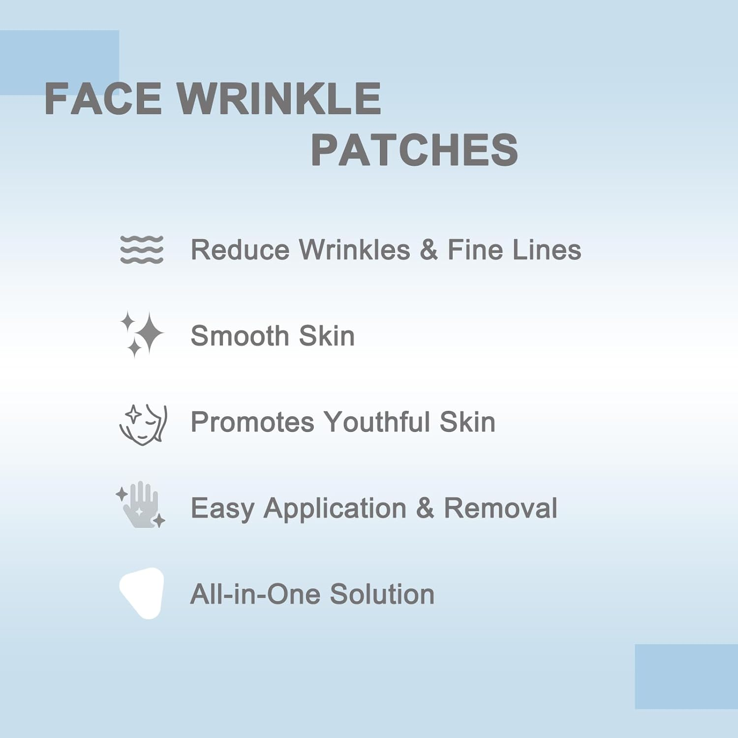 Wrinkle Patches - 144 PCS Forehead Wrinkle Patches, Face Tape for Smoothing 11'S, Eye, Mouth, Fine Lines - Forehead & between Eyes Overnight Use (Clear) image number 5