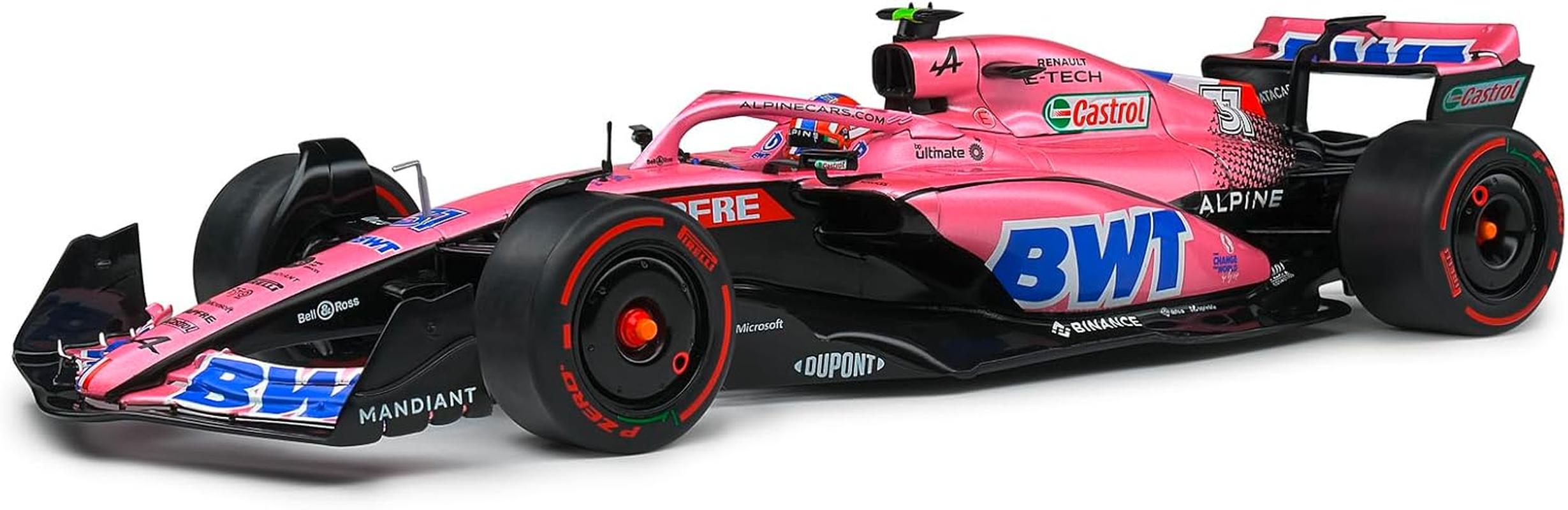 Solido 1:18 Scale Alpine A522 Arabia Saoudia GP 2022- E.Ocon Model image number 6