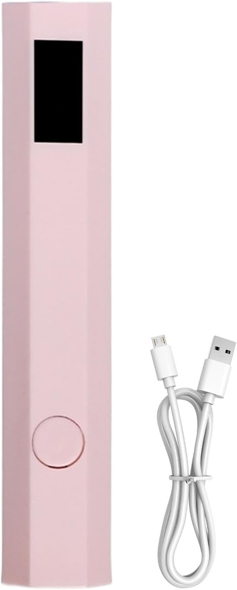 Portable Uv Led Nail Lamp, Rechargeable Nail Dryer, Lightweight Compact, Small Travel Friendly, Handheld Curing Light for Home and Salon, Gel Polish, 10.3X1.9Cm