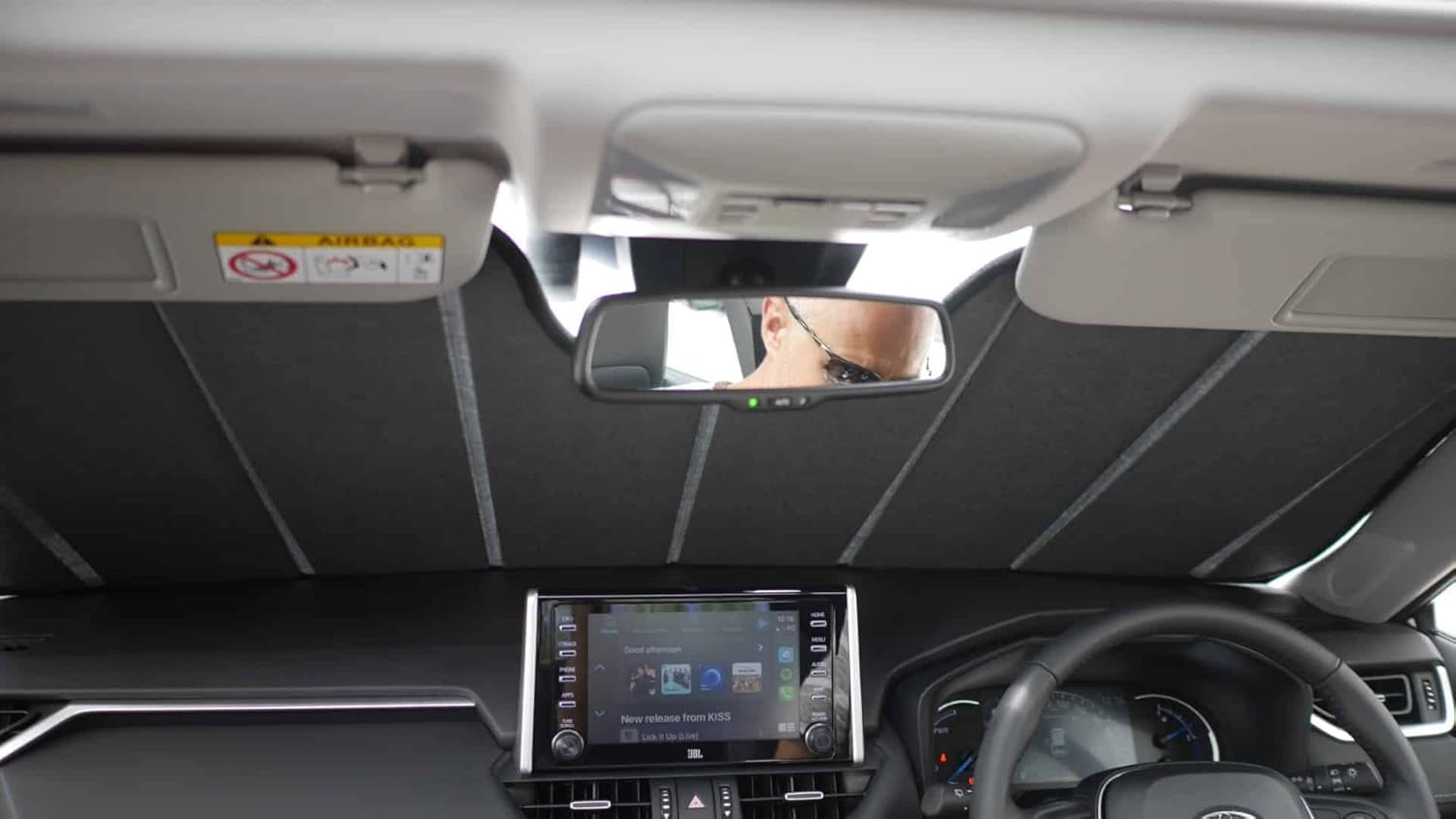 Genuine SNAPSHADES Front Windscreen Sun Shade for Toyota RAV4 5Th Gen | Suzuki across (XA50; 2018-Present) image number 5