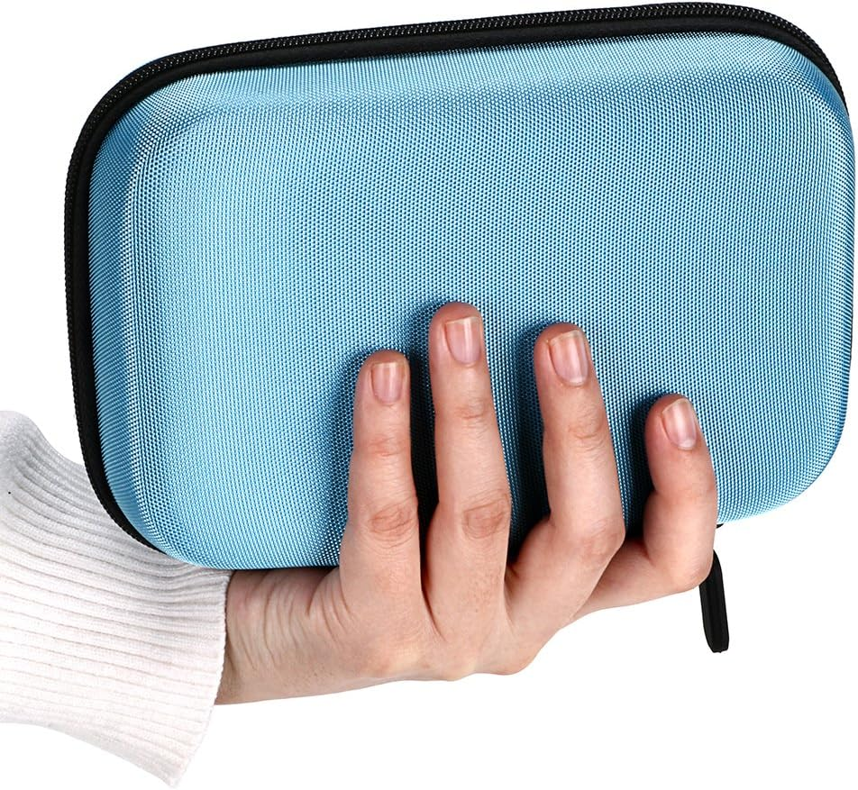 Hipiwe Hard Shell Essential Oil Carrying Case Holds 12 Bottles (Can Hold 5Ml, 10Ml, &10Ml Rollers) Travel Size Essential Oils Bag Organizer, Blue image number 6