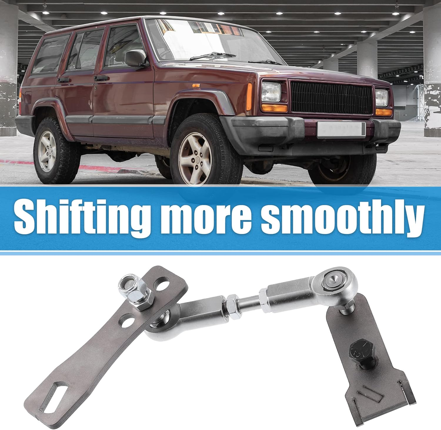 X AUTOHAUX Manual Transfer Case Linkage Kit Replacement for Jeep Cherokee XJ 1986-2001 Transfer Case Shift Linkage image number 6