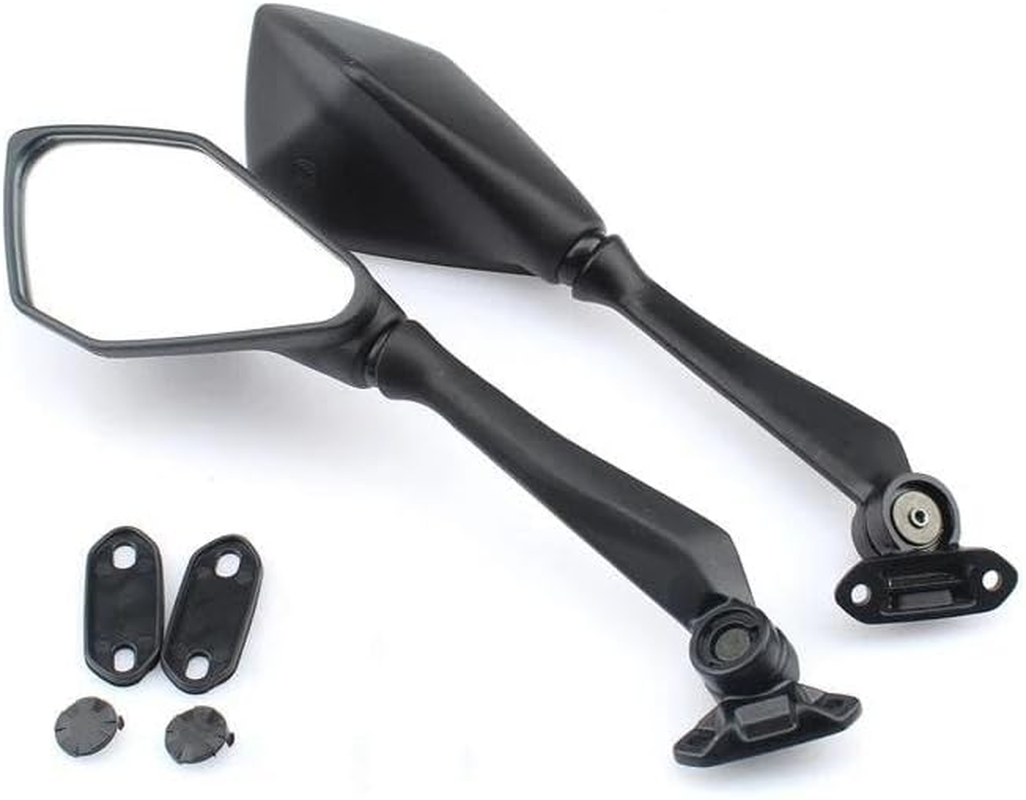 Motorcycle Mirrors Motorcycle Rearview Mirrors for Kawasaki for Ninja 125 250 250R 300 400 650 1000 H2 H2R for Ninja for ZX6R for ZX10R Side Mirrors Rear View(Long Lens) image number 5