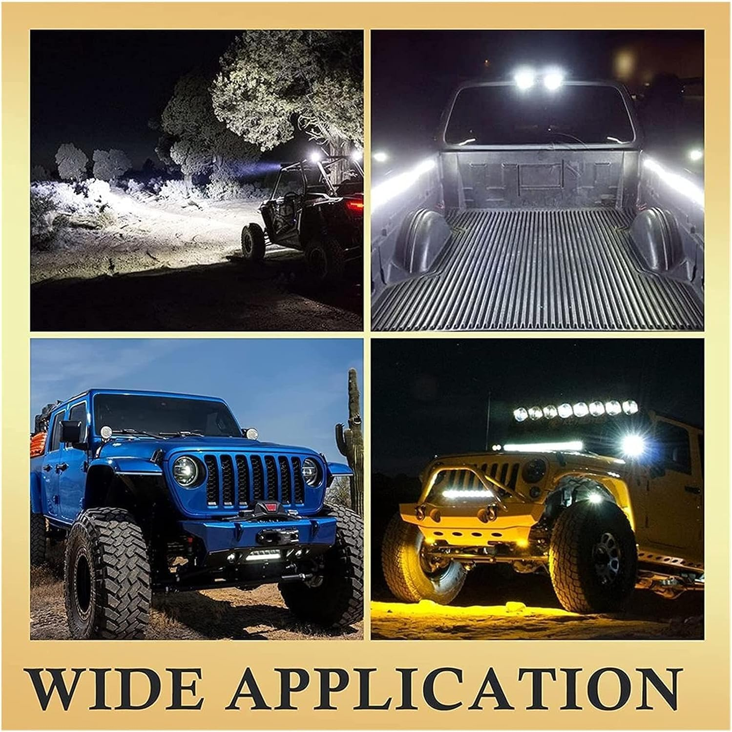 Tootoo LED off Road 4Inch 123W LED Bar Offroad 4X4 Spotlight 12V-32V (1X)