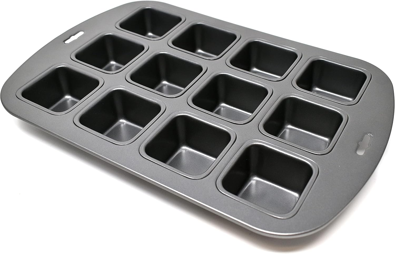 Norpro 3998 Nonstick 12-Cavity Linking Brownie Muffin Cupcake Cake Pan, Squares