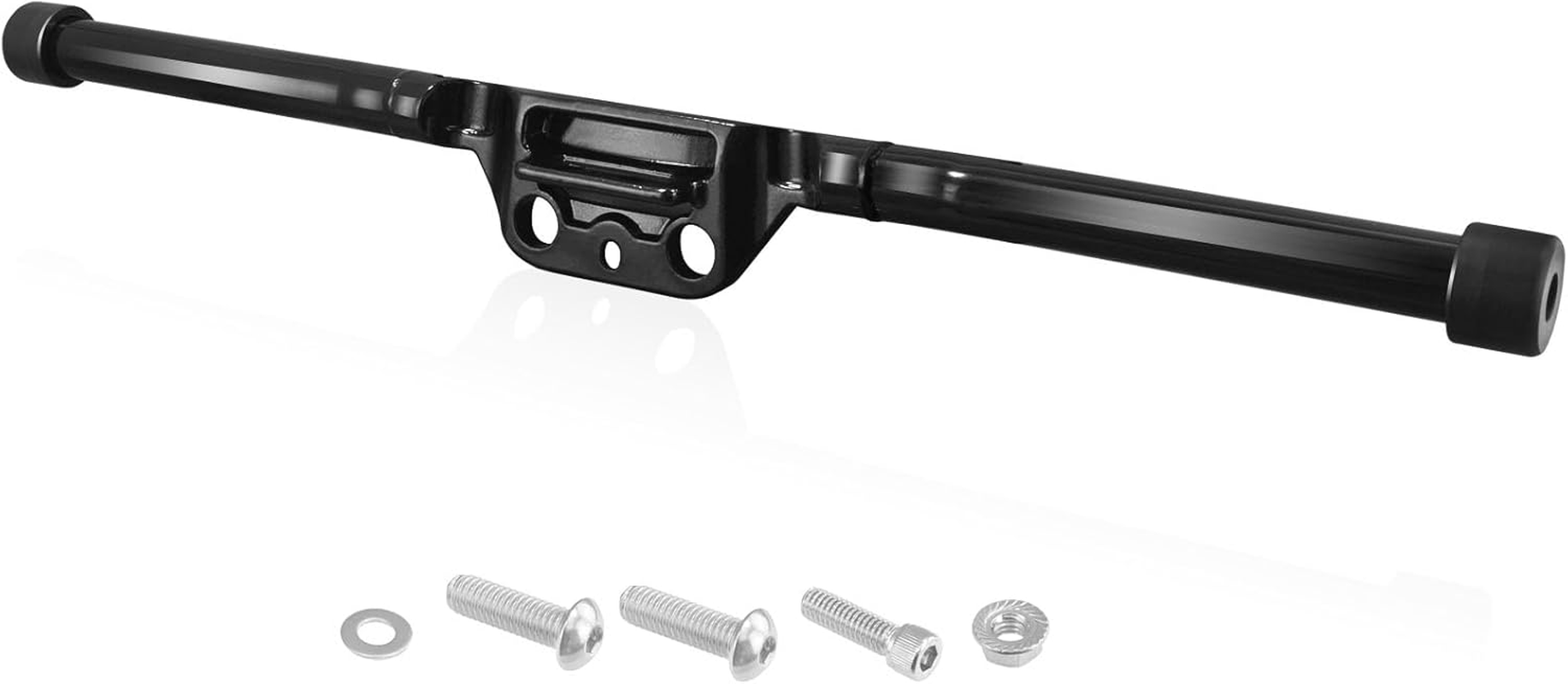 BLACK Engine Guard Front Crash Bar Protector Flat-Out Compatible with 18-25 Softail Low Rider Breakout Fatboy Models image number 3