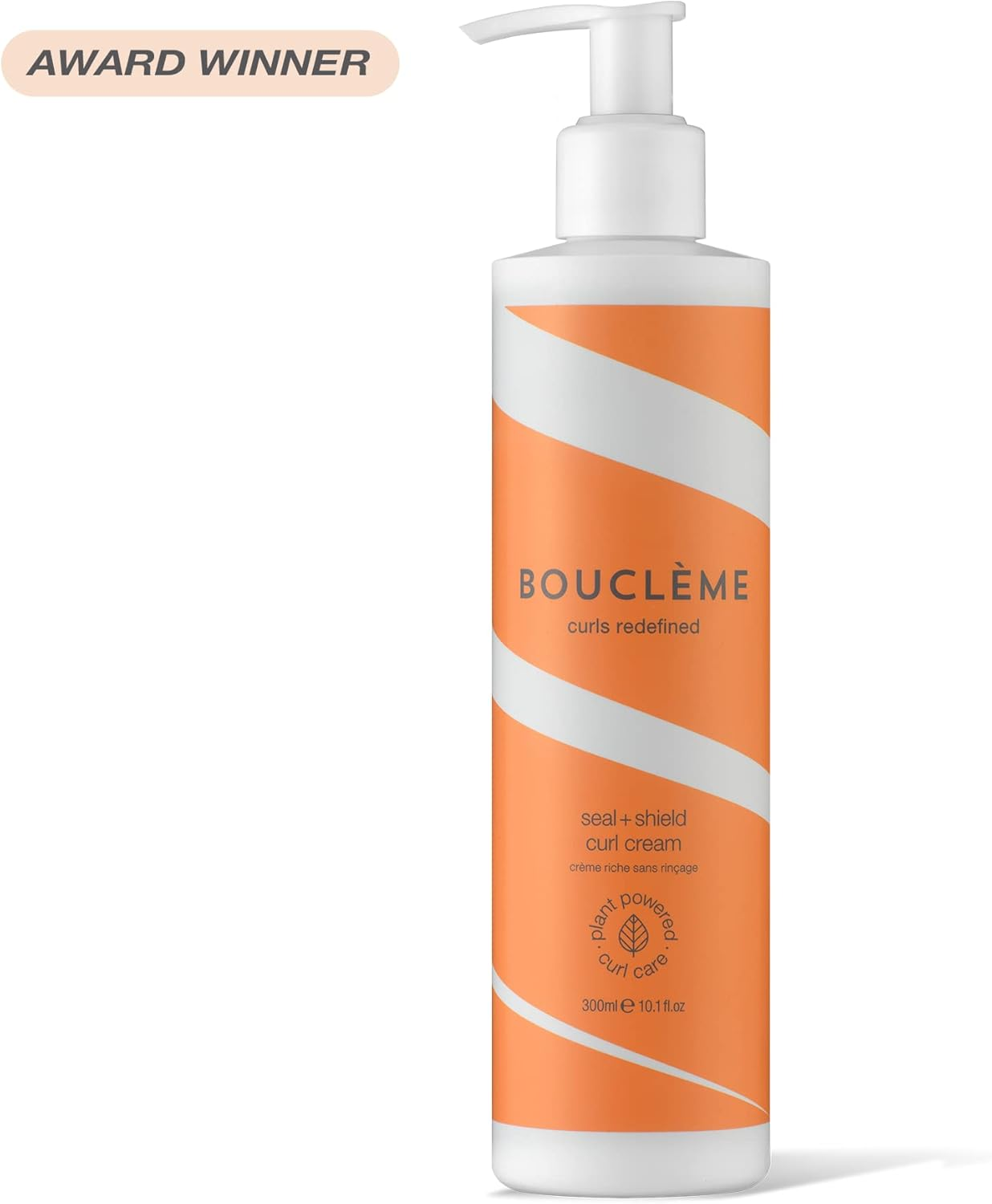 Boucl&egrave;me Seal + Shield Curl Cream - Light Curl Cream to Protect against Moisture - 96.98% Natural Ingredients and Vegan - 300Ml White image number 1