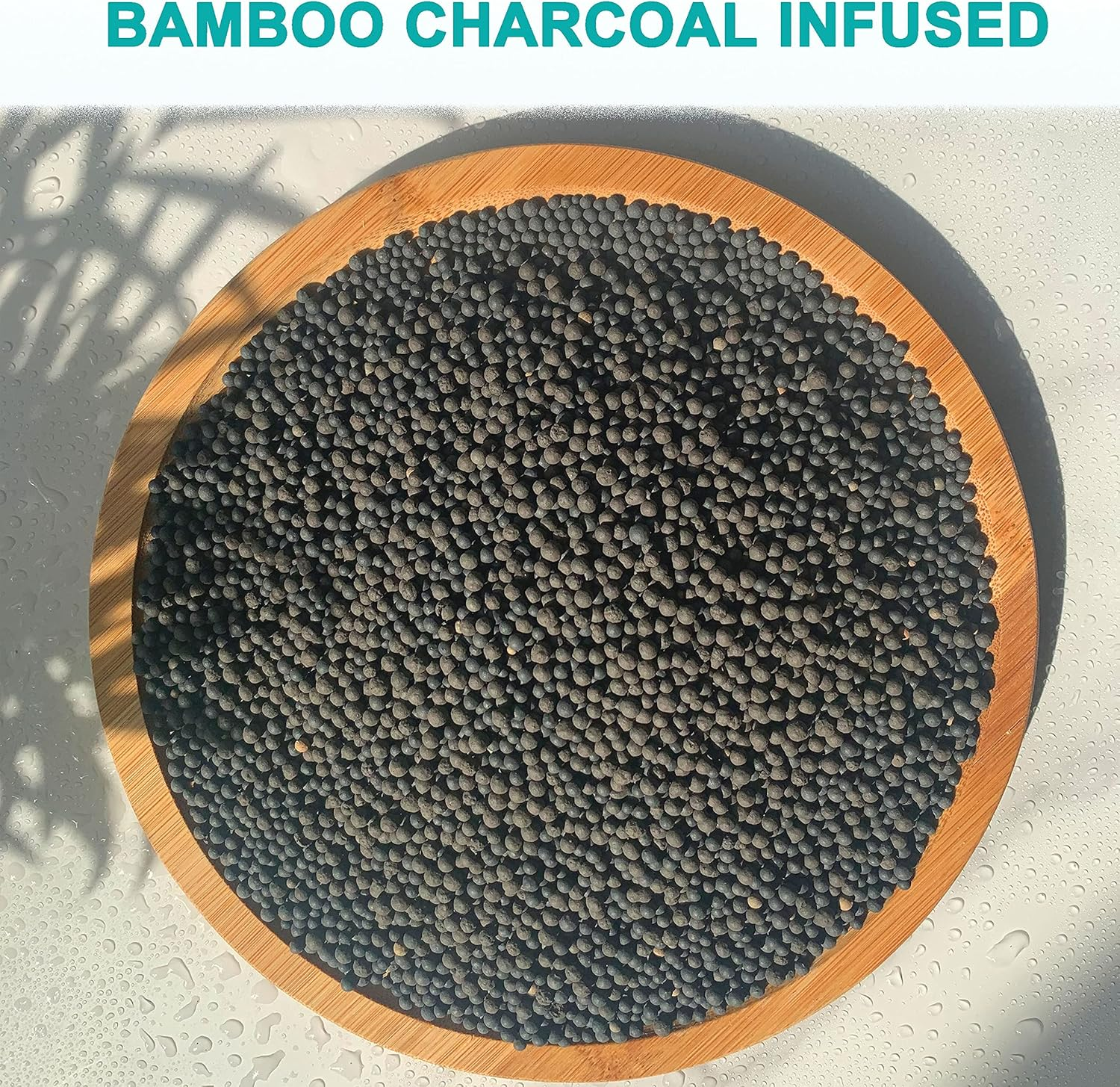 2PACK Bamboo Charcoal Fiber Exfoliating Loofah Luffa Loofa Bath Back Brush on a Stick - Long Handle with Radian Is Ergonomic for Men and Women - Shower Sponge Body Back Scrubber