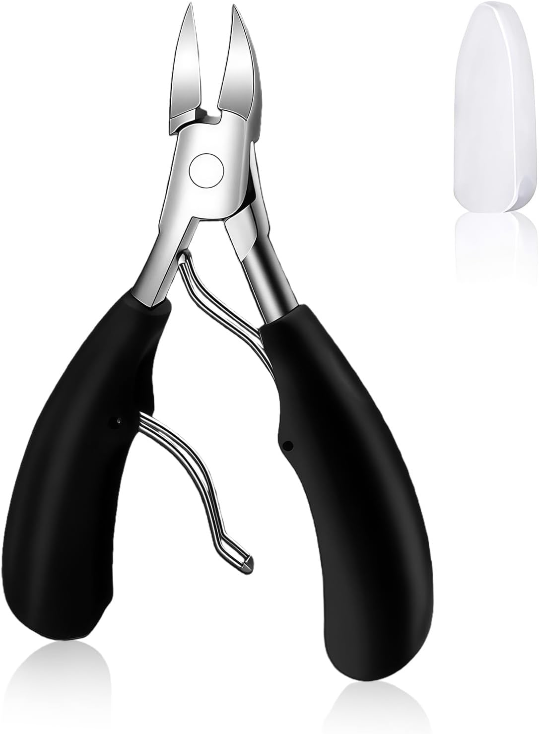 Jeyzuroa Heavy Duty Toenail Clippers, Stainless Steel with ABS Rubber Handle, Professional Thick and Ingrown Nail Care Kit for Seniors, Adults image number 4