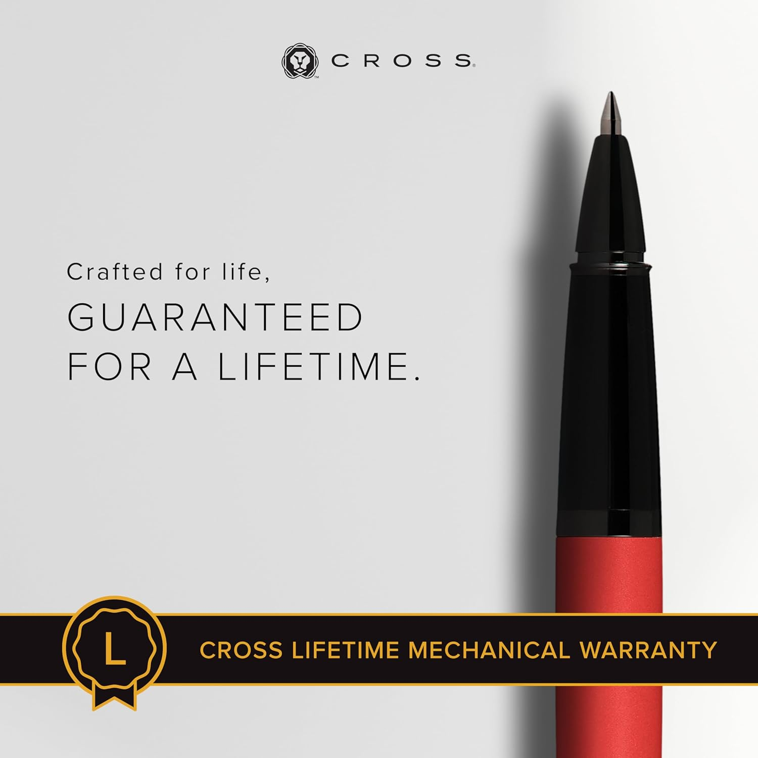 Cross Bailey Matte Red Lacquer Rollerball Pen image number 2