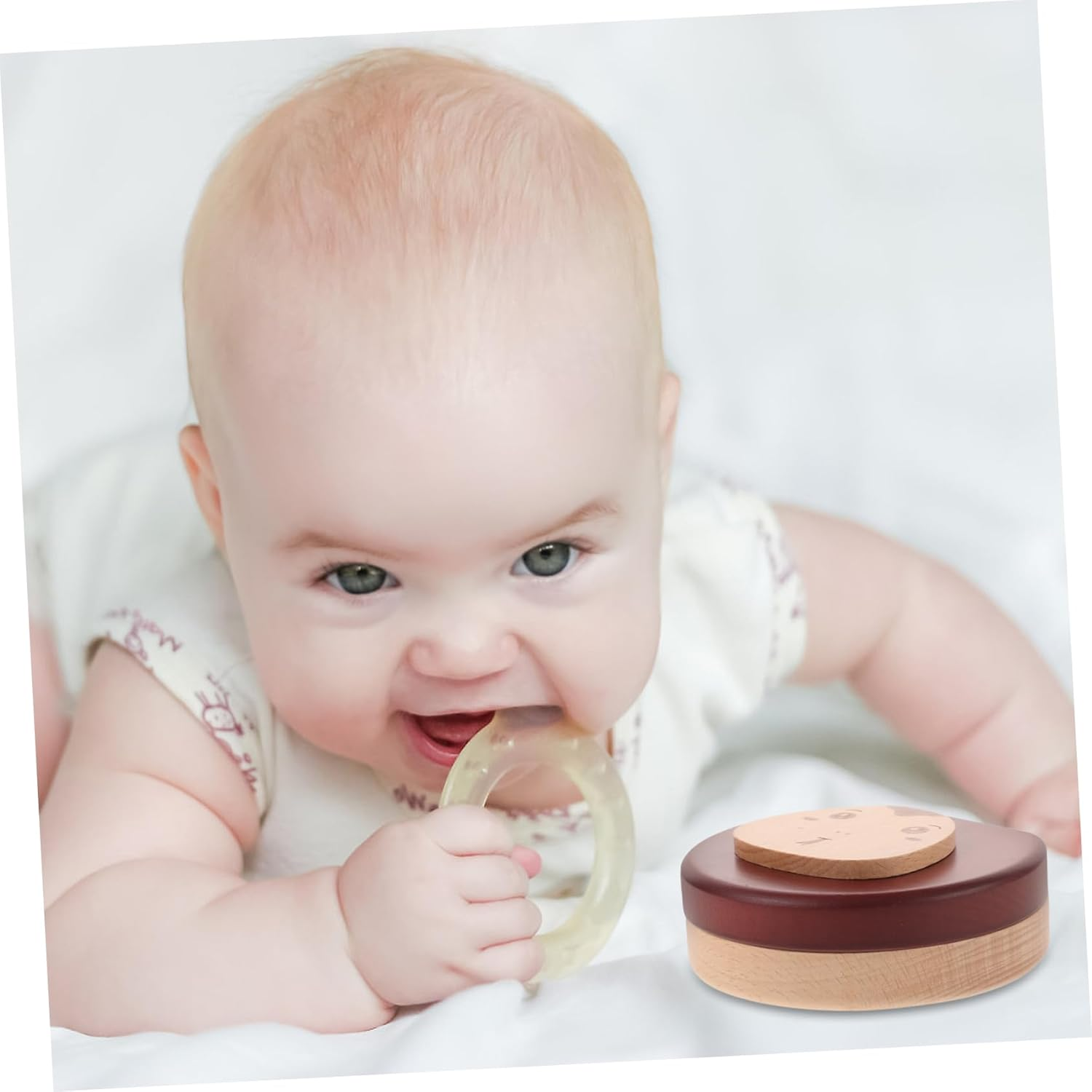 Wooden Tooth Memorial Box Newborn Teeth Keepsake Box for Boys and Girls image number 5