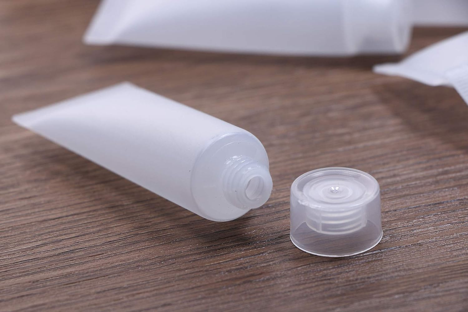 Shapenty 10Ml Clear Plastic Empty Tubes Refillable Facial Cleanser Hand Cream Cosmetic Lotion Containers Soft Makeup Sample Holder Bottle Vial Jar Pot Case with Flip Lid for Travel DIY Project, 30PCS, image number 2