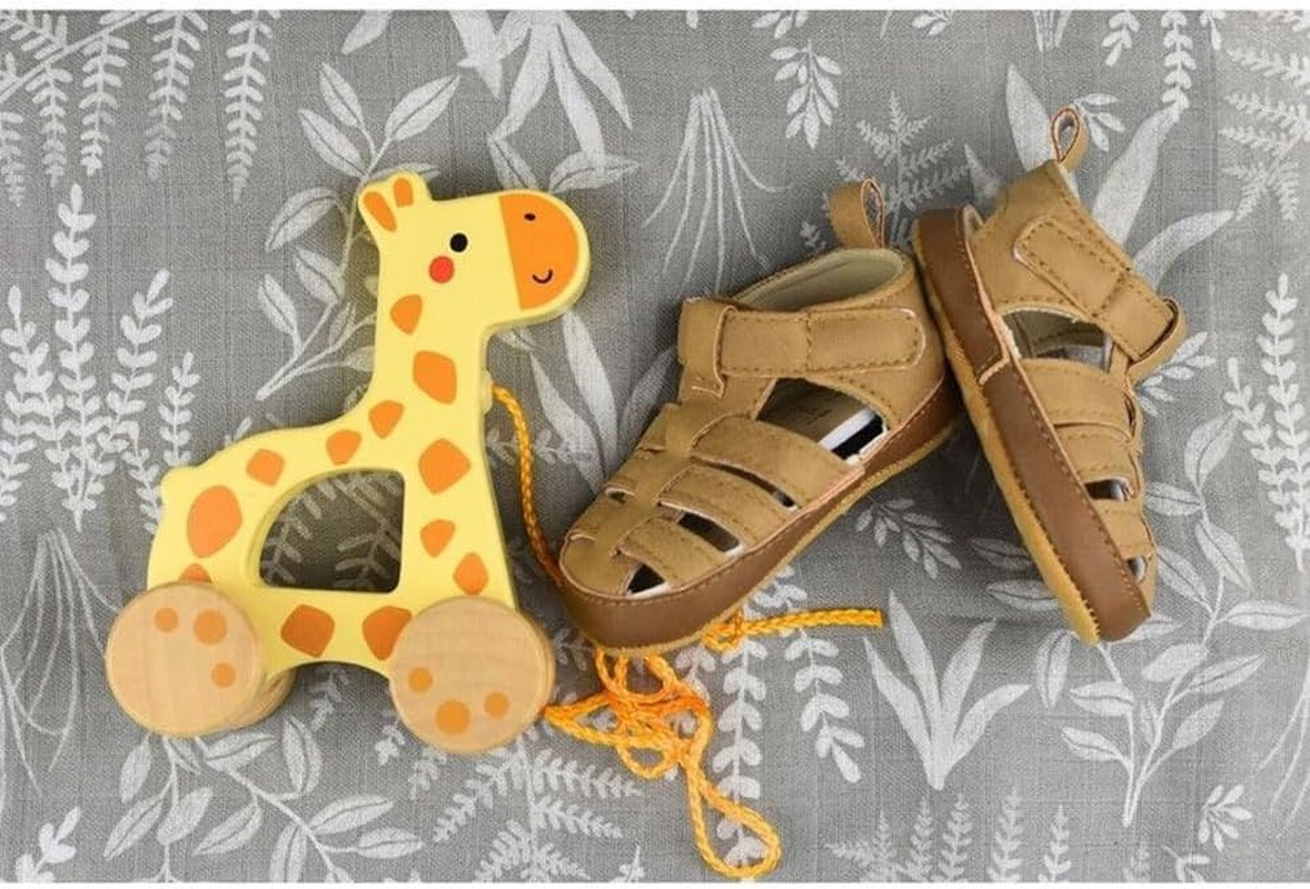 Tooky Toy My Forest Friends Pull along - Giraffe - Woodland-Themed Wooden Pull Toy