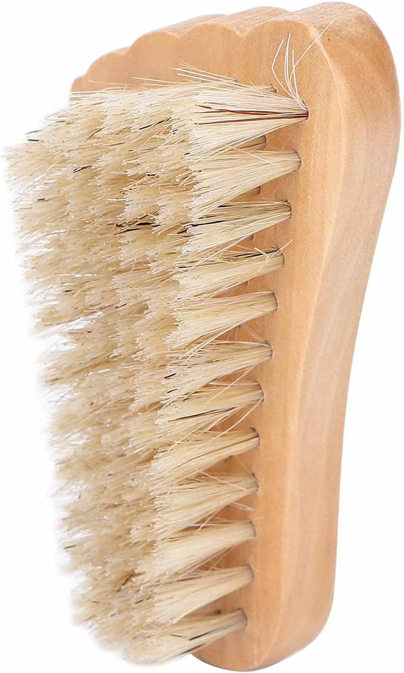 Nail Brush Wooden Nail Scrubber Exfoliating Home Travel Nail Salon image number 4