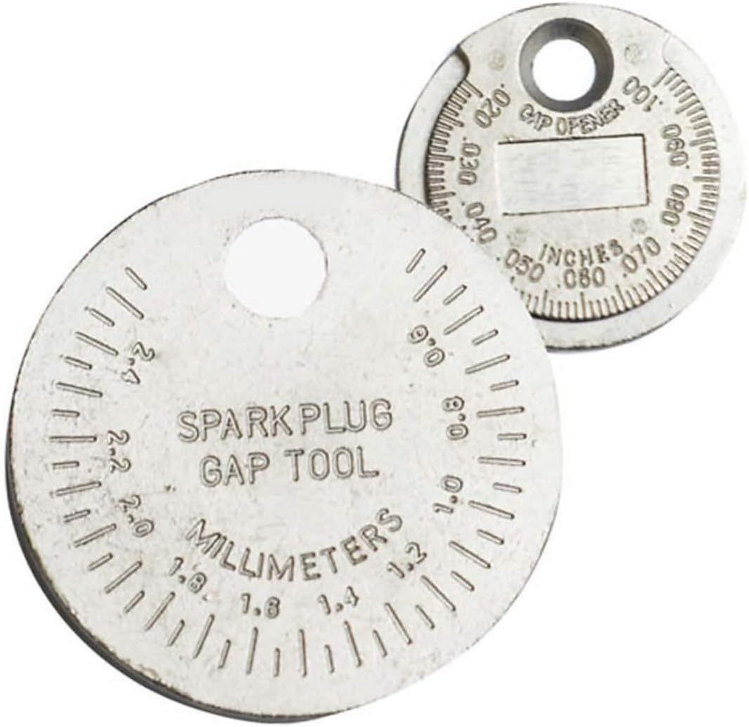 SEWOART Spark Plug Gaps Gauge Tool 2Pcs Wire Feeler Gauge Carbon Steel Accurate Measurement for Automotive Ignition Maintenance and Repair image number 2